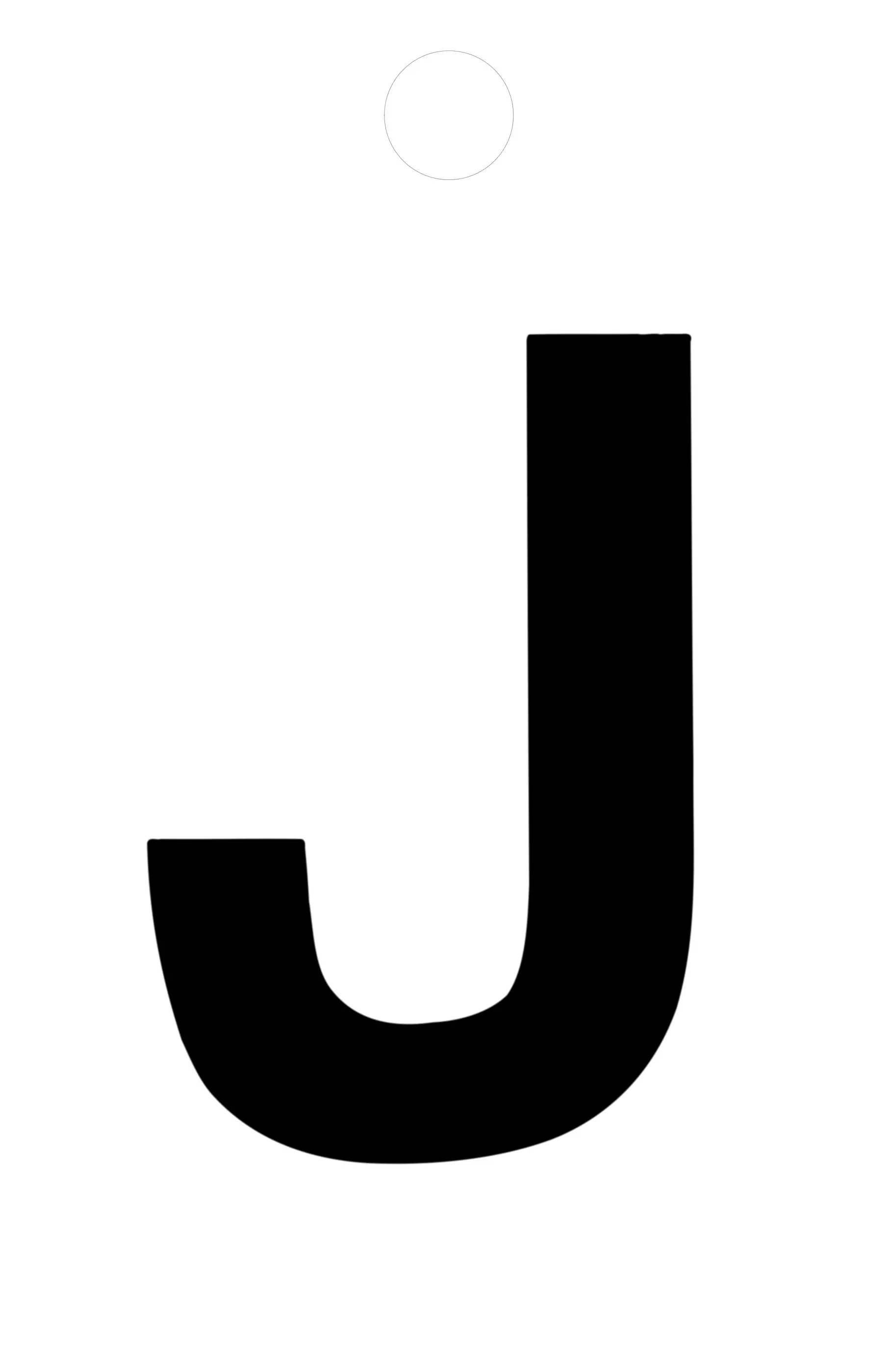 Conmetall Aufkleber Buchstabe J PVC 3,5 x 3,5 cm schwarz 