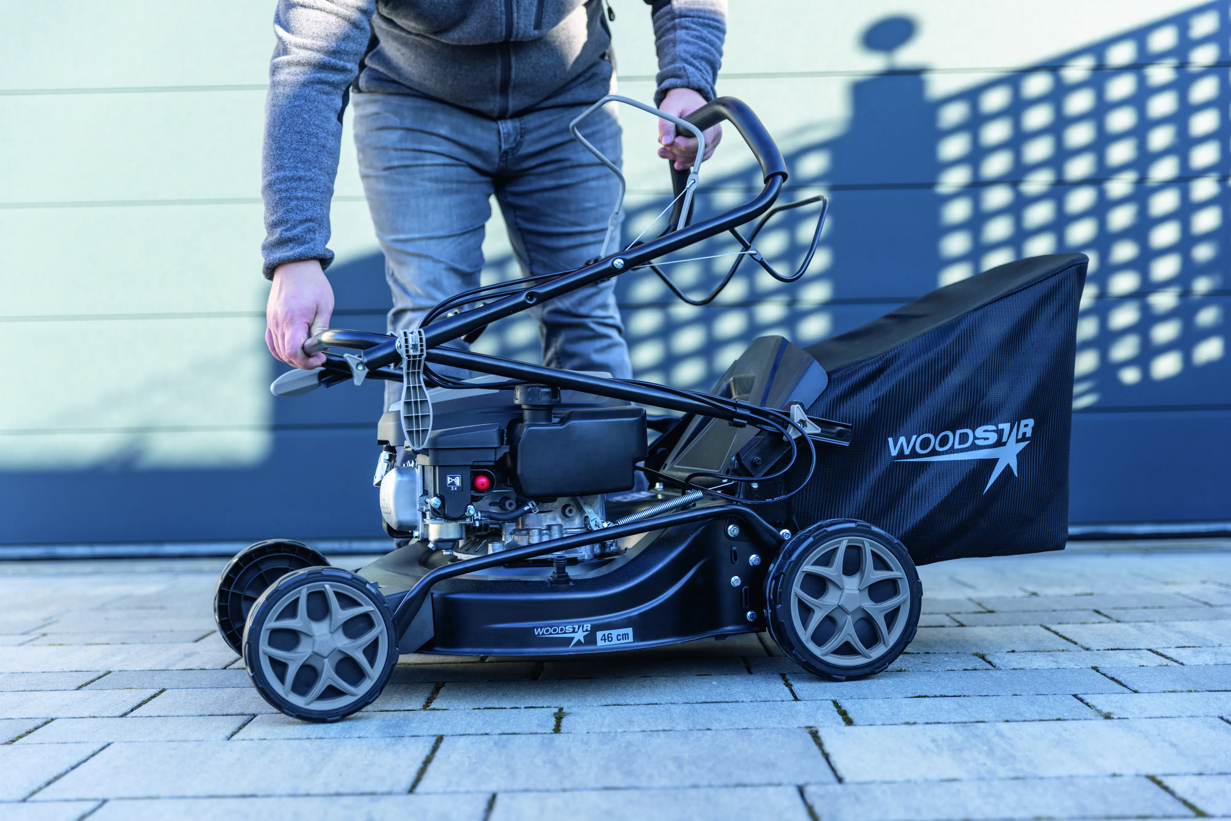 Woodster Benzin-Rasenmäher BLM460-161S 2,6 kW 46 cm Schnittbreite