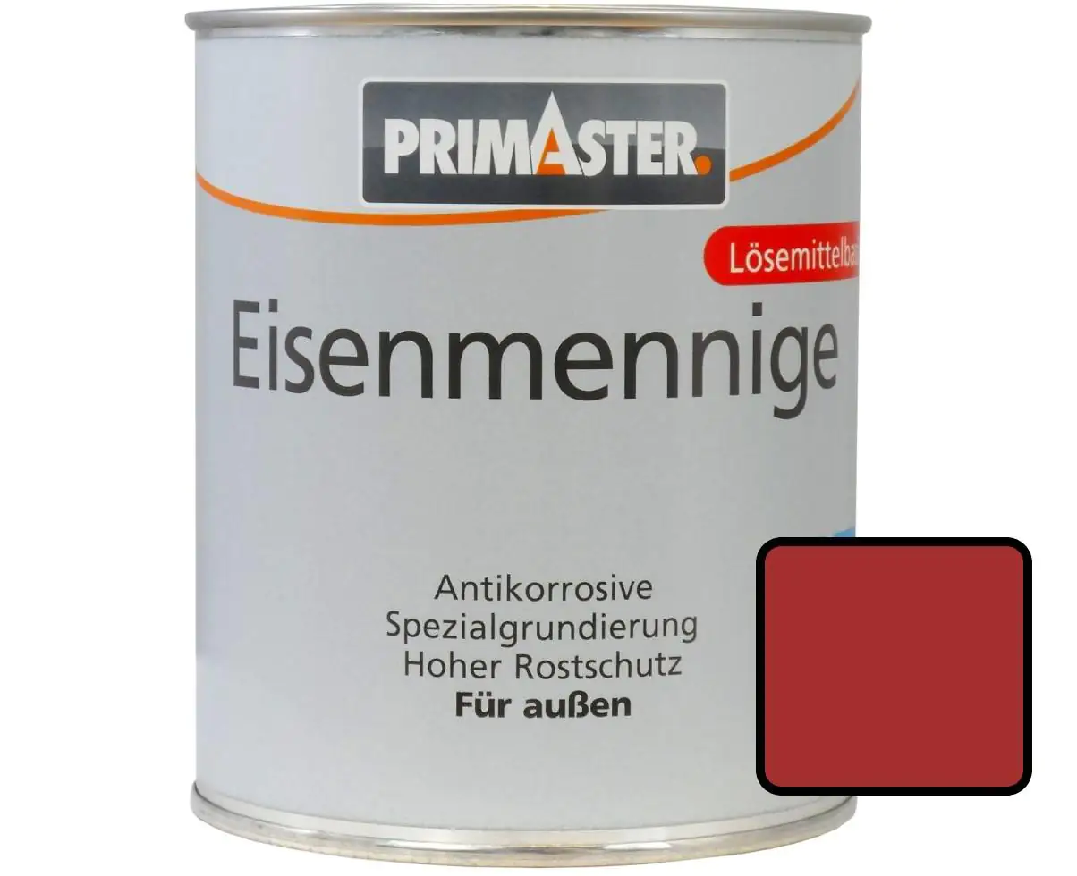 Primaster Eisenmennige 750 ml rostrot Primaster Eisenmennige 750 ml rostrot