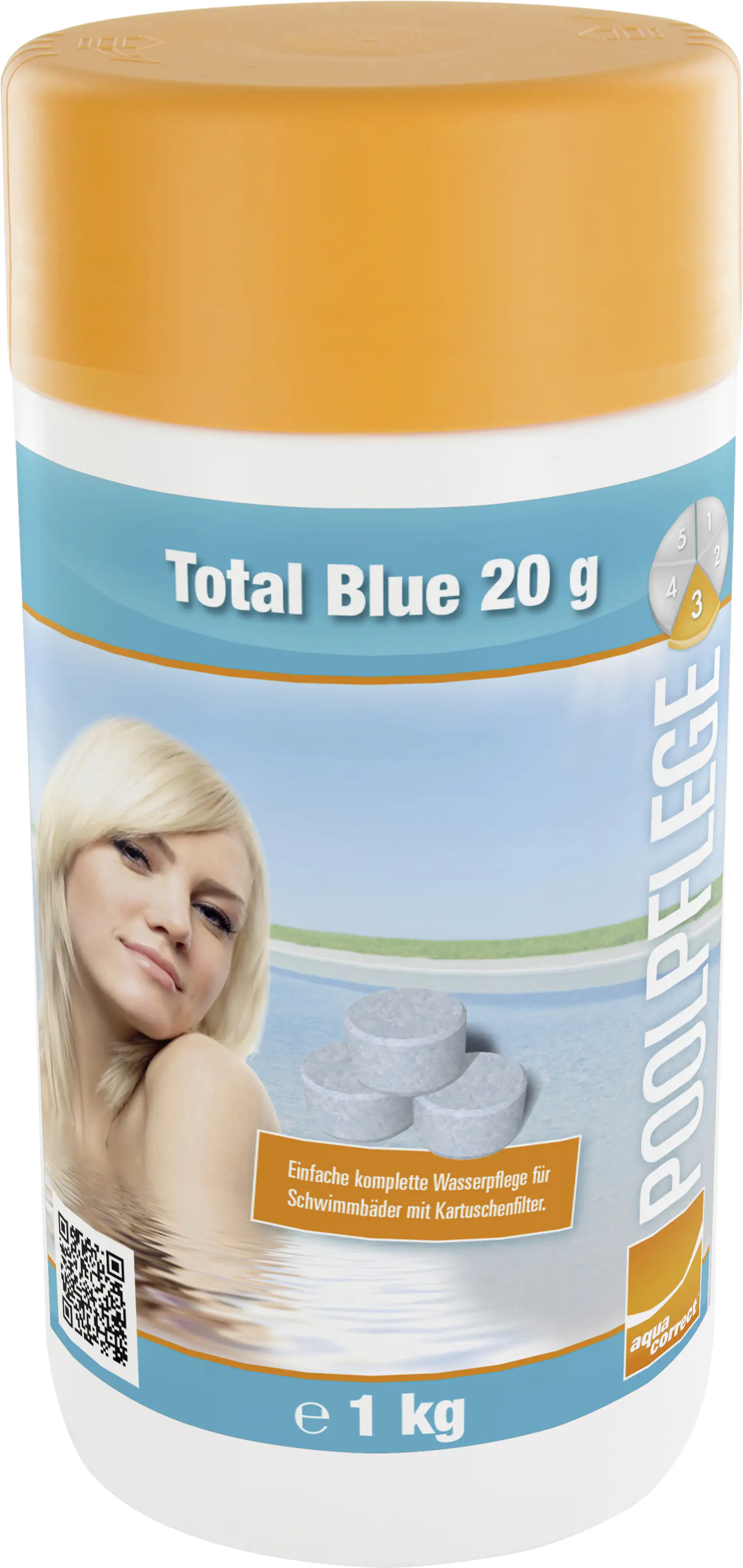 9008748523080_1569976 Steinbach Poolpflege Total Blue Chlorprodukt 1 kg Tabletten,löslich