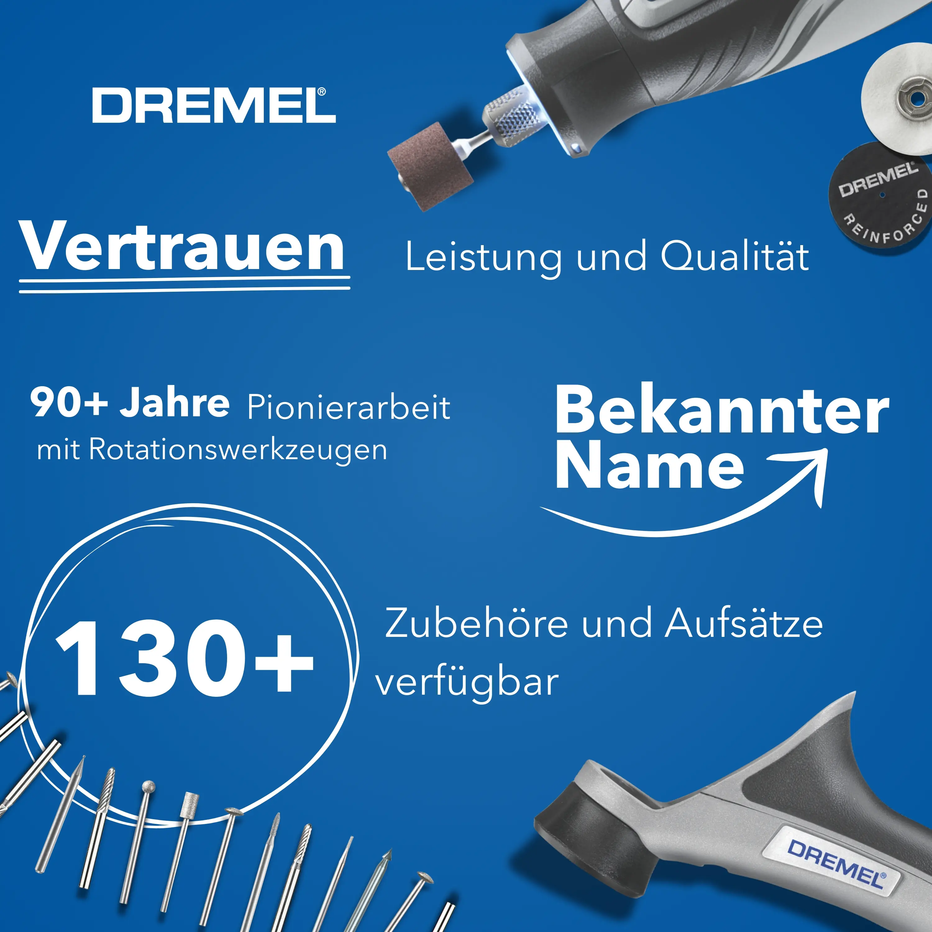 Dremel Akku-Multifunktionswerkzeug 8150-20 inkl. 20 Zubehörteilen und USB-C-Ladekabel