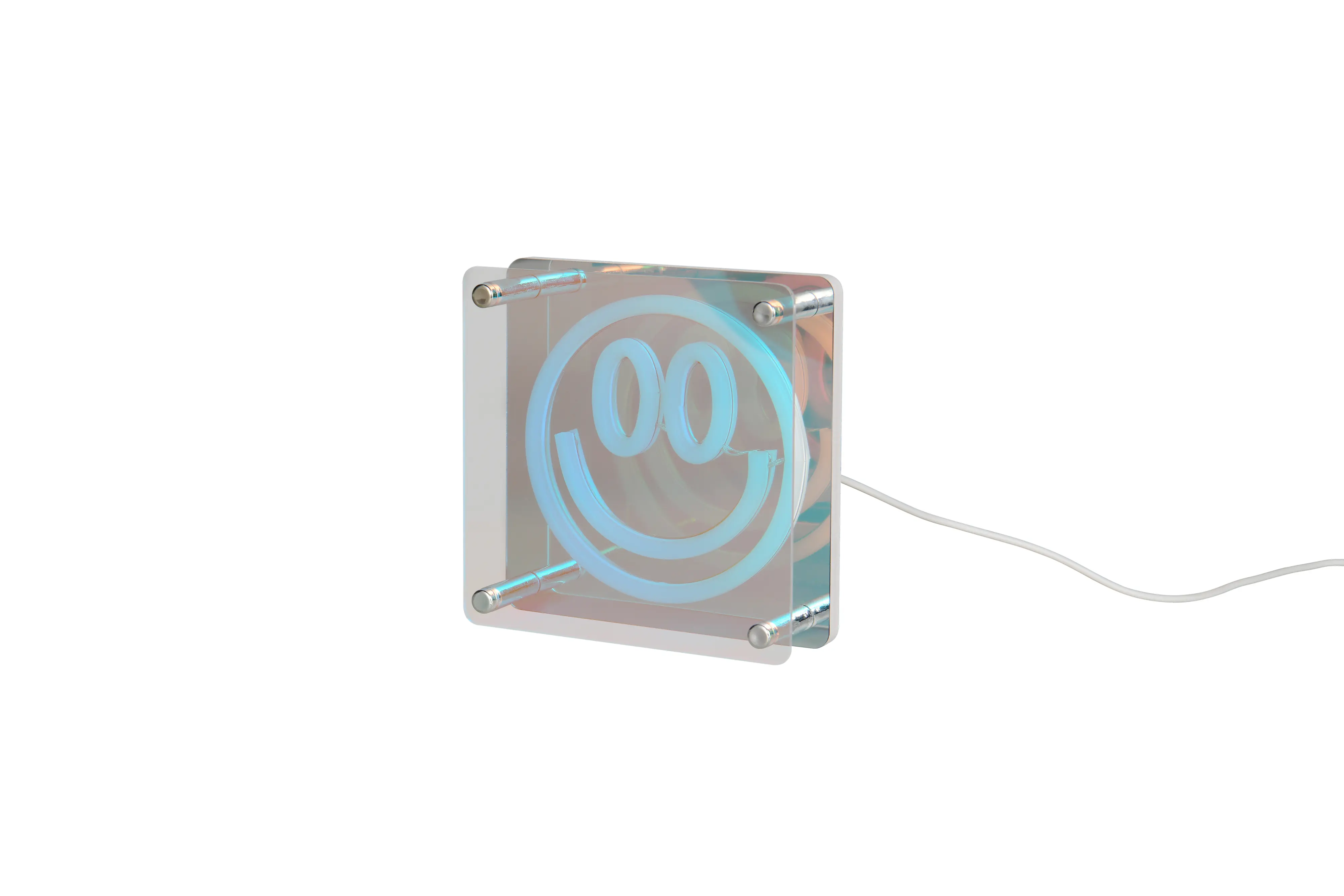 Reality LED-Tischleuchte Anelli Fun 14,5 x 14,5 cm weiß/transparent irisierend