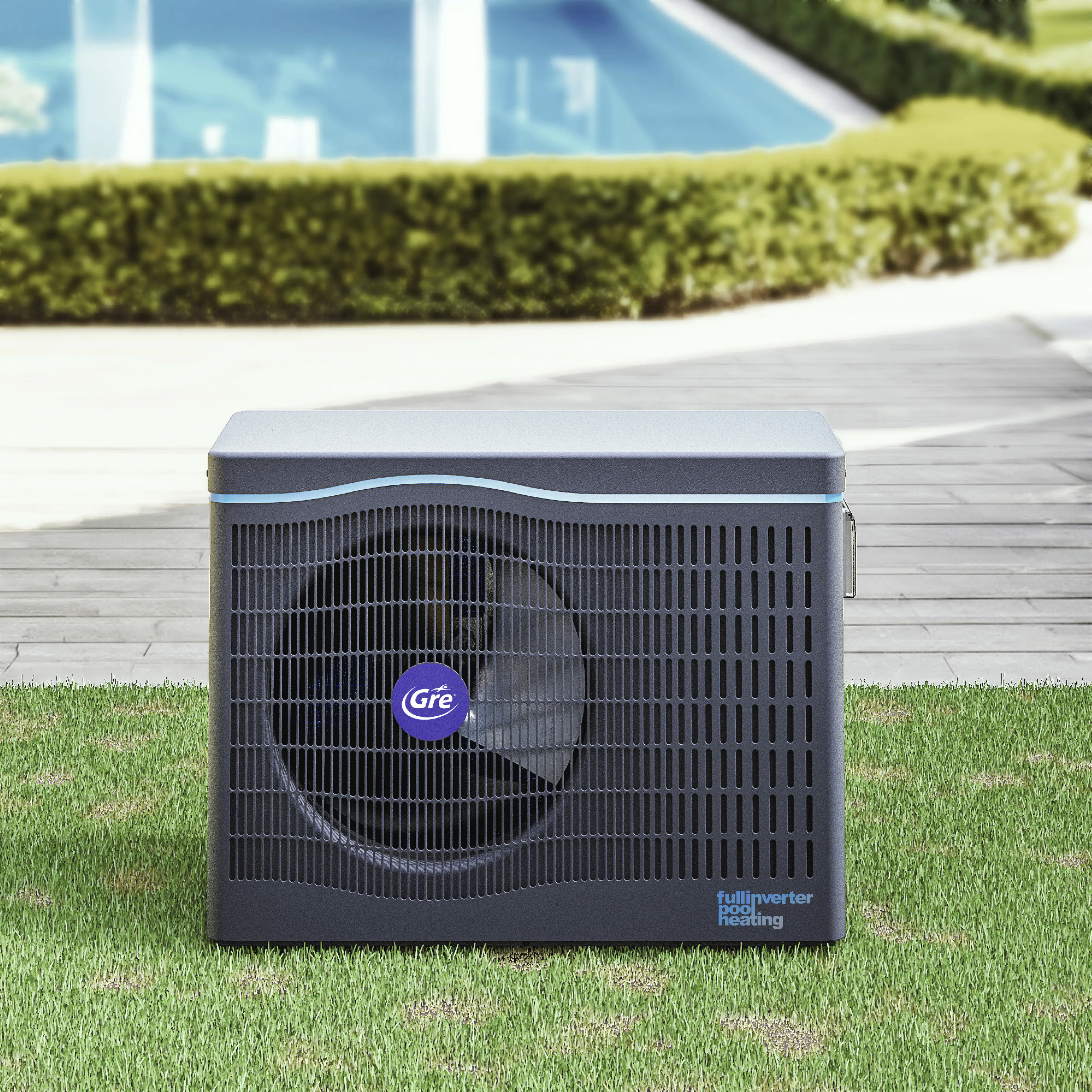 Gre Pool-Wärmepumpe Full Inverter mit WLAN 7 kW für Pools bis 45 m³