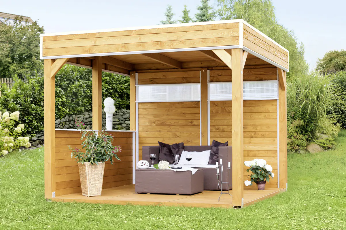 SKAN HOLZ Pavillon Toulouse 302 x 302 cm, weiss SKAN HOLZ Pavillon Toulouse 302 x 302 cm, weiss
