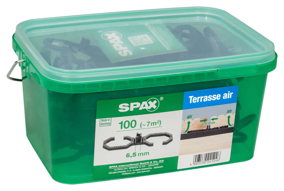 Spax Air-Belüftung 9 x 2,8 x 0,4 cm 100 Stück 6,5 mm Fuge Spax Air-Belüftung 9 x 2,8 x 0,4 cm 100 Stück 6,5 mm Fuge
