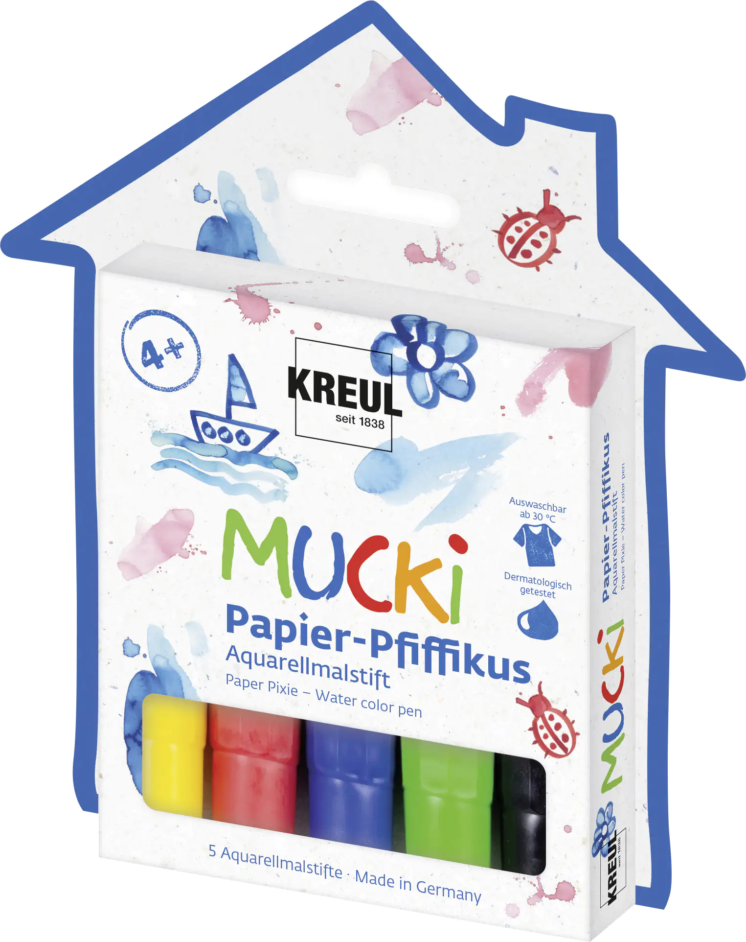 Kreul Papier-Pfiffikus Aquarellmalstift 5er Set