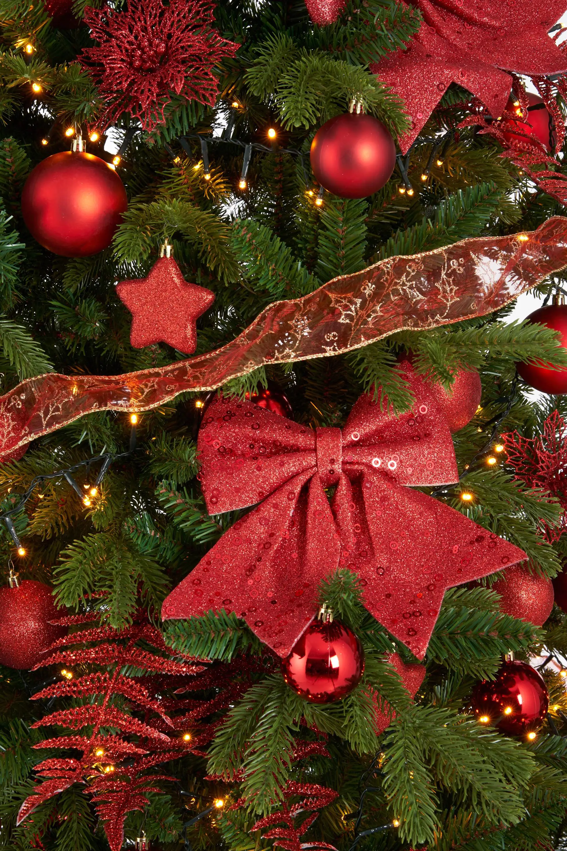 House of Seasons Baumdekoration bruchfest rot 100 Stück