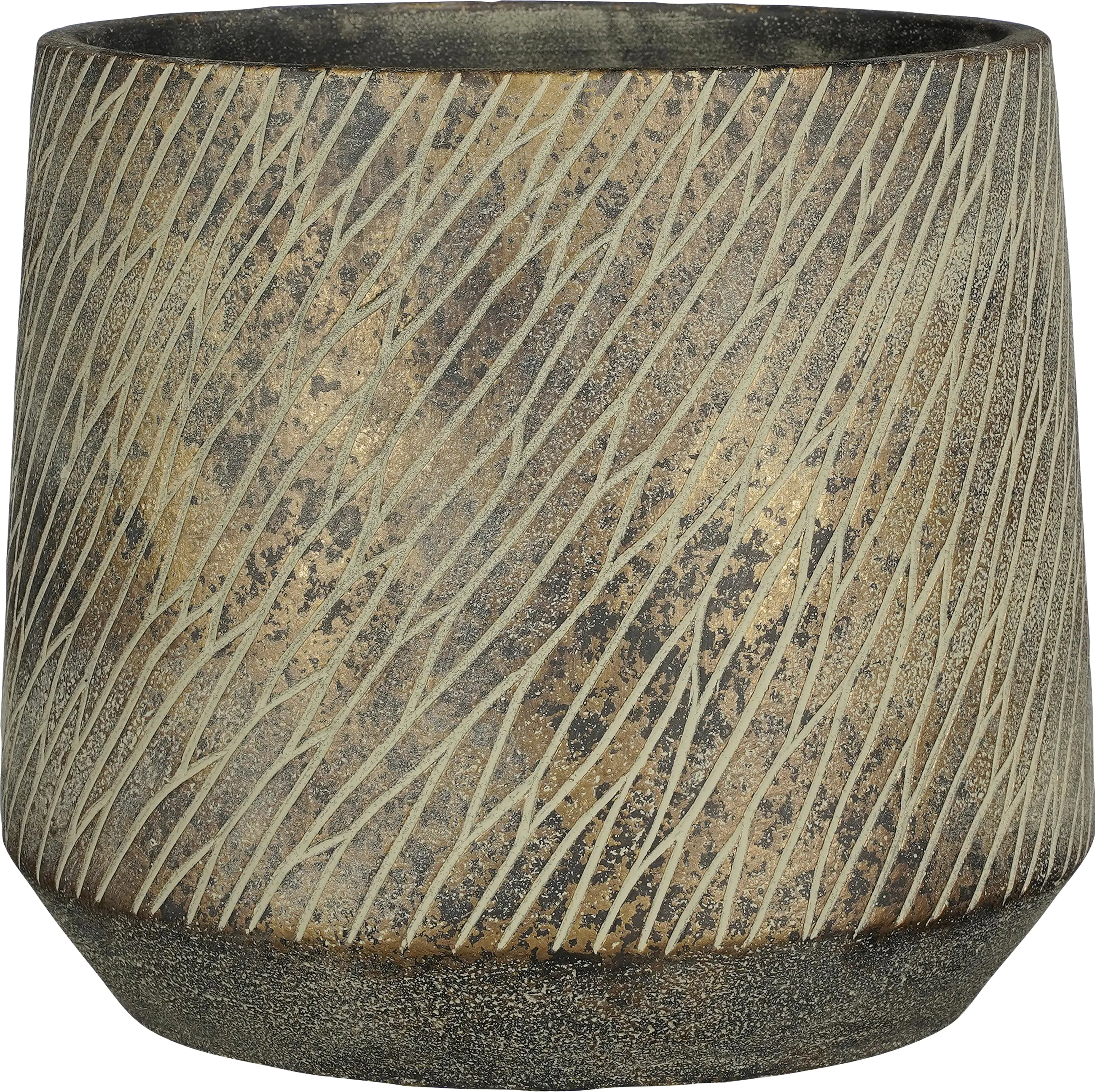 Mica Übertopf Camino  Ø 23,5 x 20,5 cm dunkelbraun