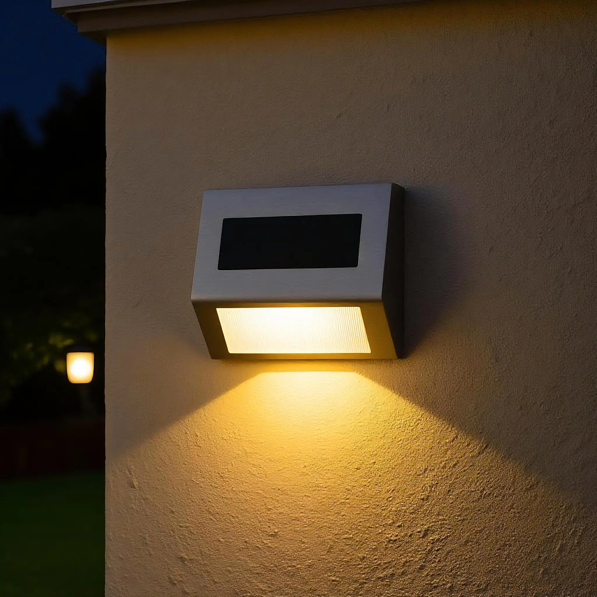 Dapo LED Solar Wandleuchte Ben 8,2 cm kaltweiß