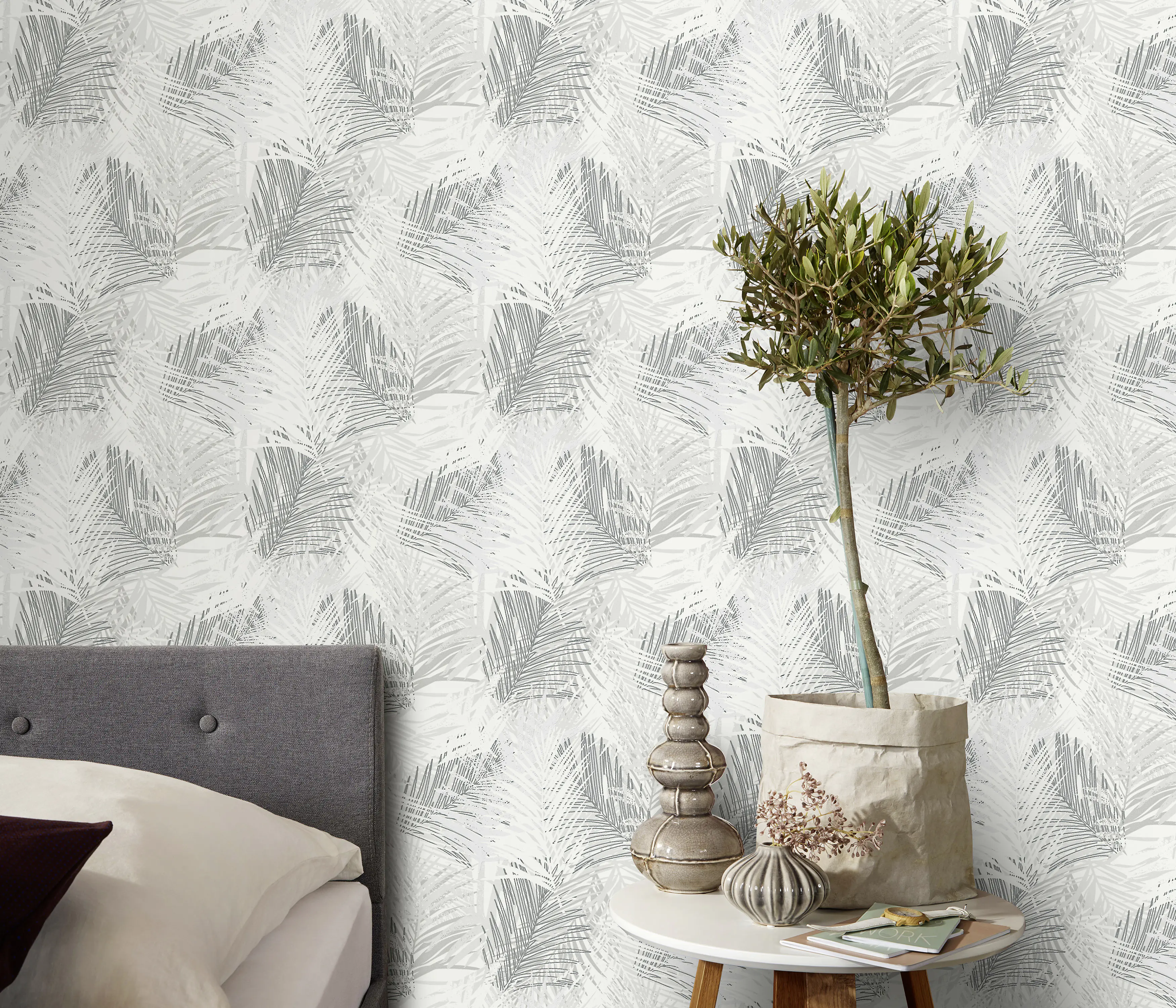 Erismann Vliestapete Floral grau 10,05 x 0,53 m Erismann Vliestapete Floral grau 10,05 x 0,53 m