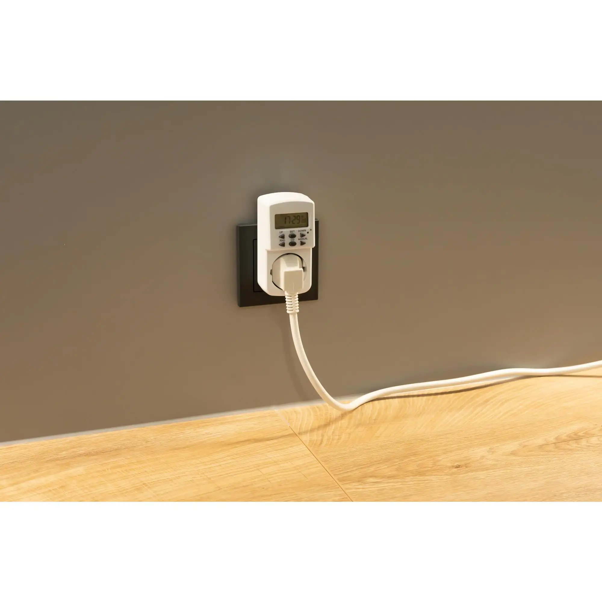 Wochenzeitschaltuhr digital, mini, für innen, weiß