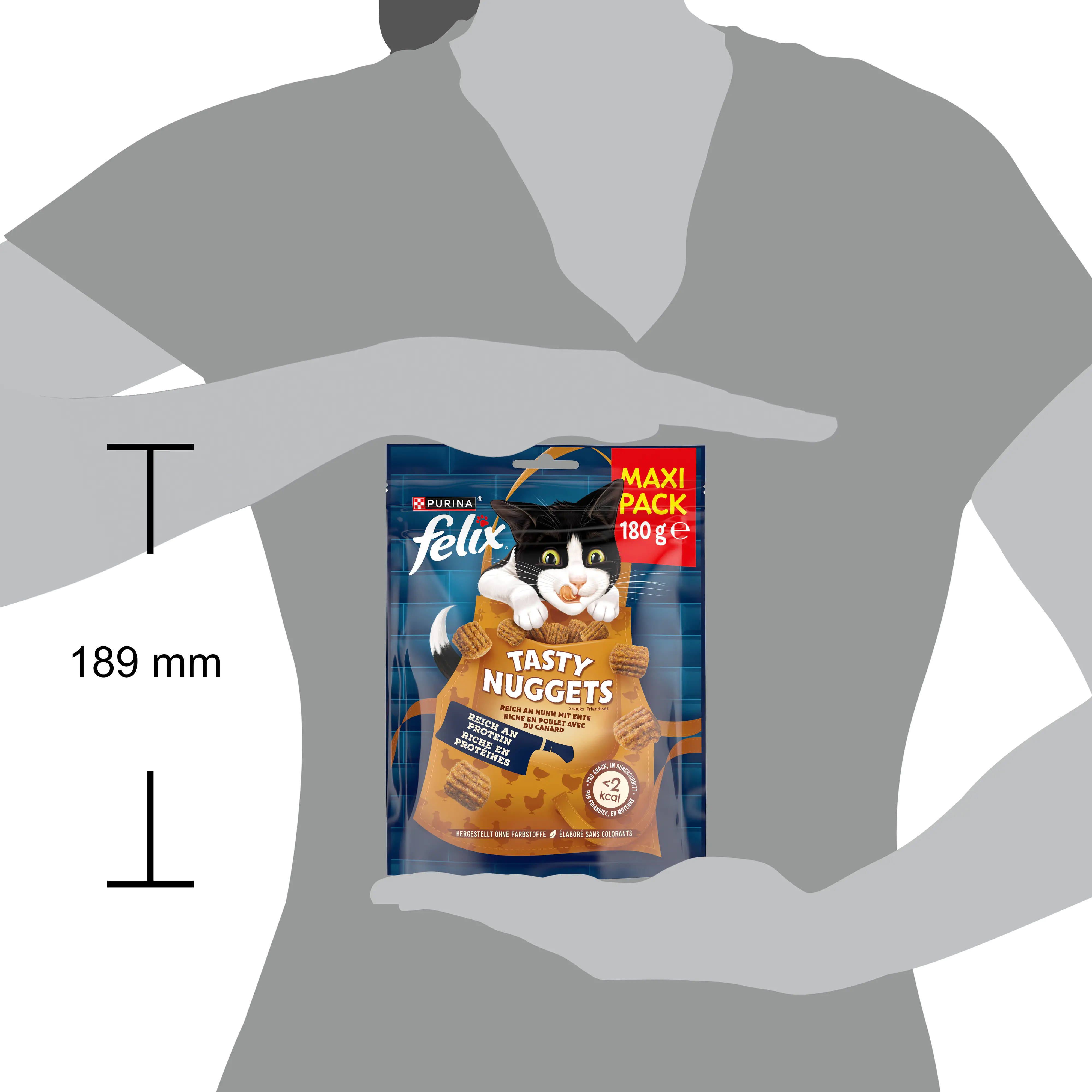 Felix Tasty Nuggets Katzensnack Reich an Huhn mit Ente 180 g Felix Tasty Nuggets Katzensnack Reich an Huhn mit Ente 180 g
