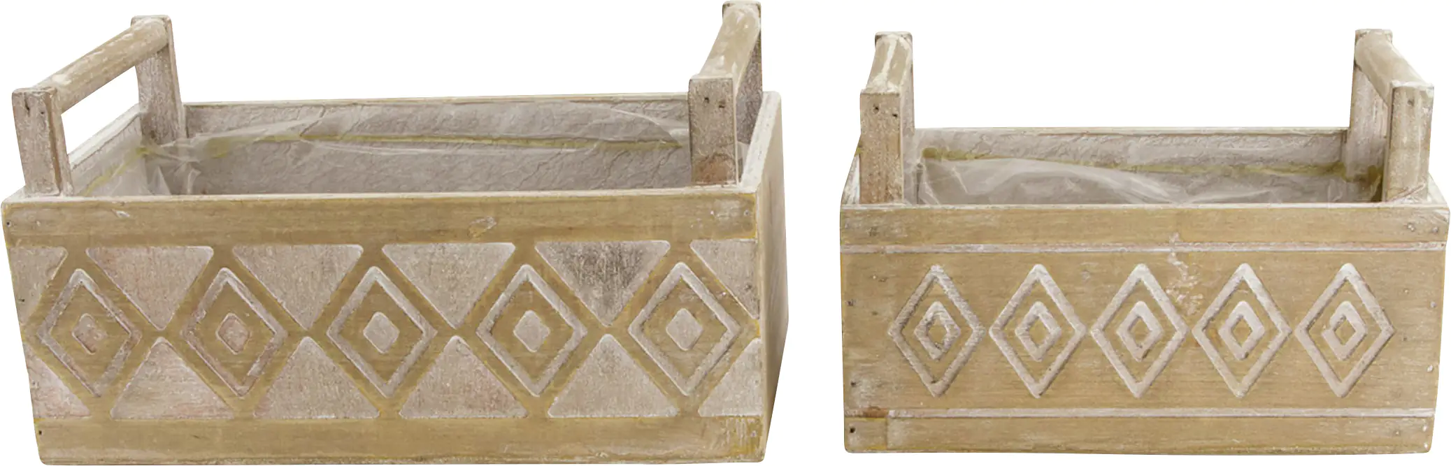 Dijk Pflanzer Holz natur 21 x 11 x 13 cm