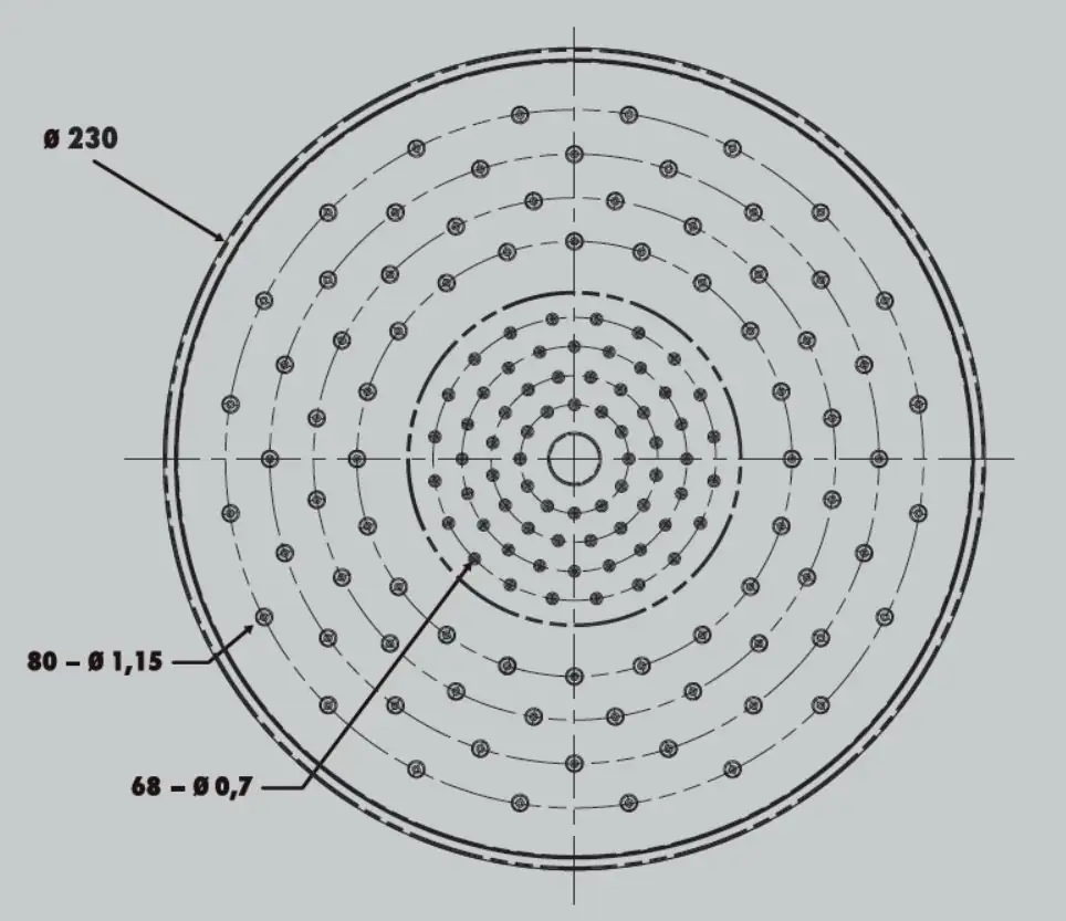Primaster Kopfbrause Bianco II chrom-weiß Ø 23 cm