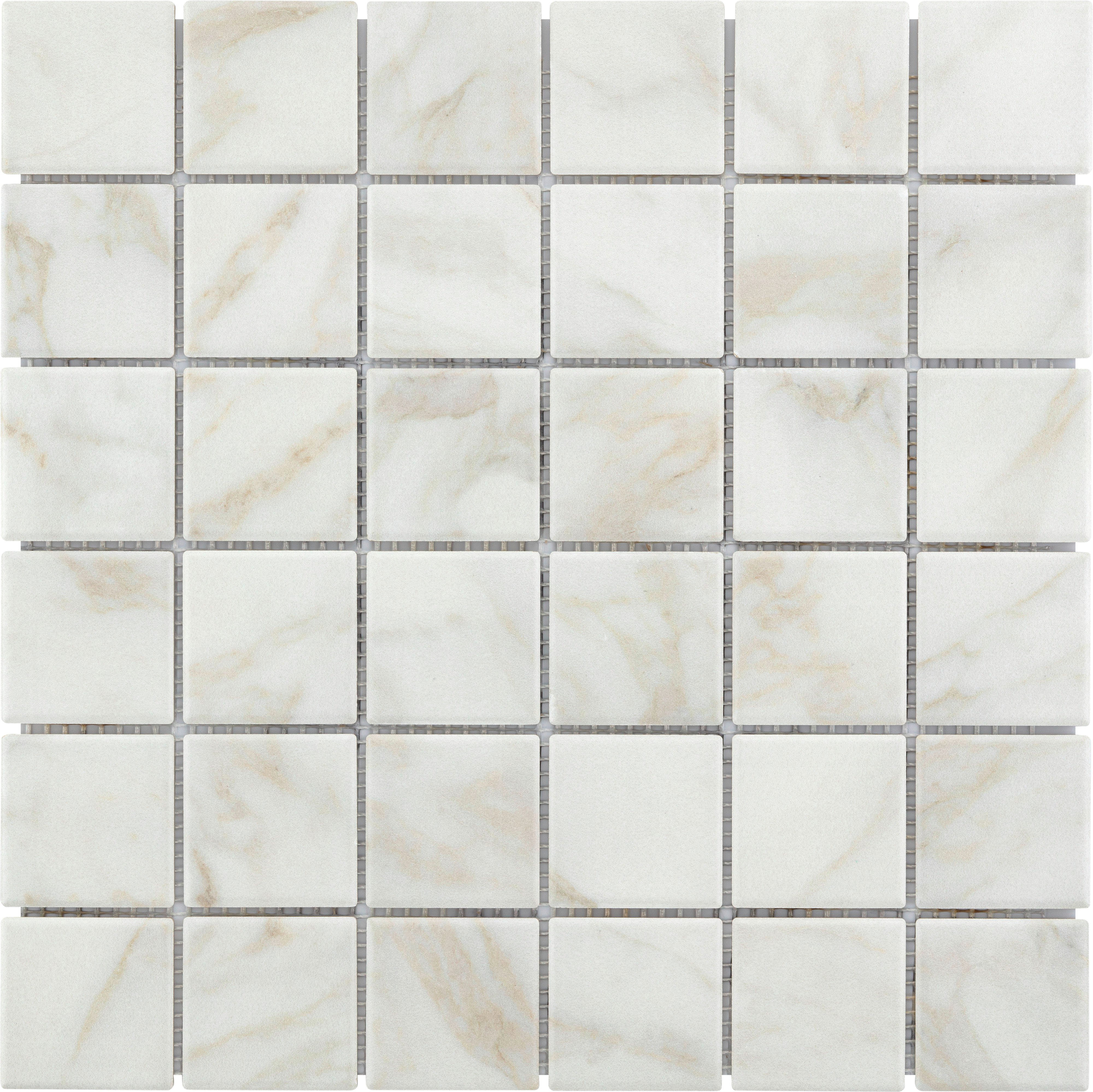 KNG Mosaikfliese rutschhemmend 29,7 x 29,7 cm marmorgold