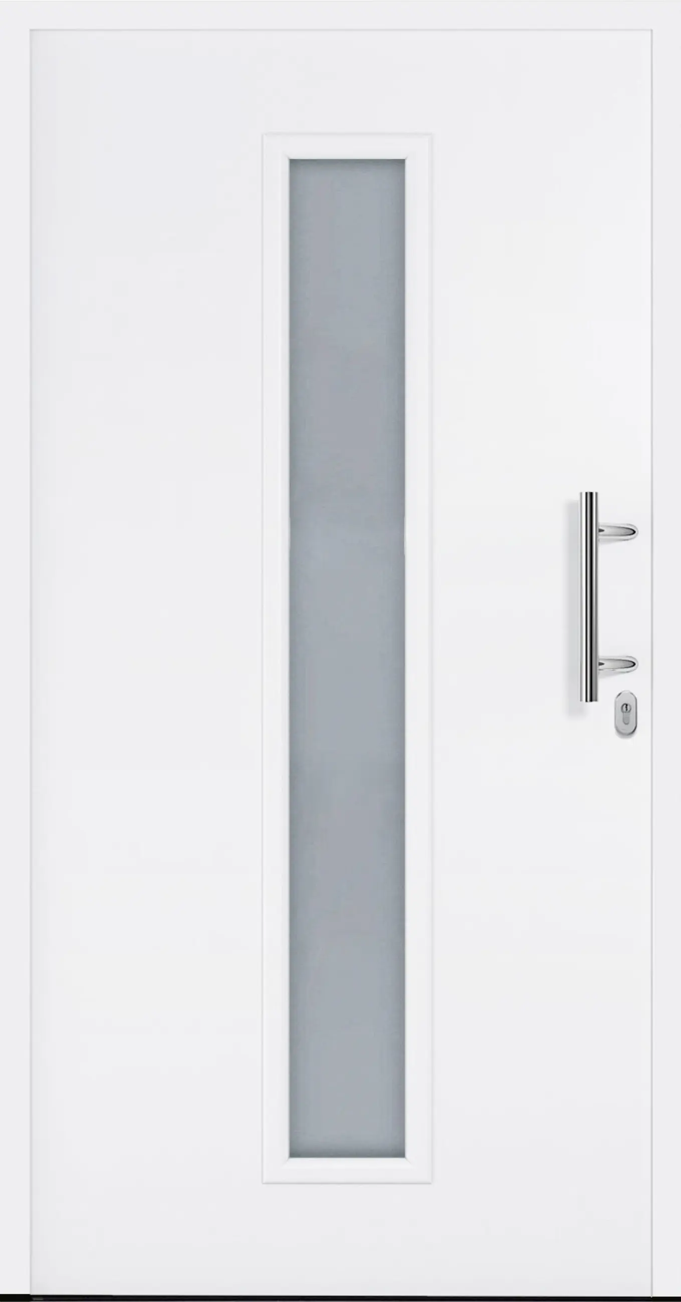 Haustür Noblesse weiß DIN rechts 100 x 210 cm weiß