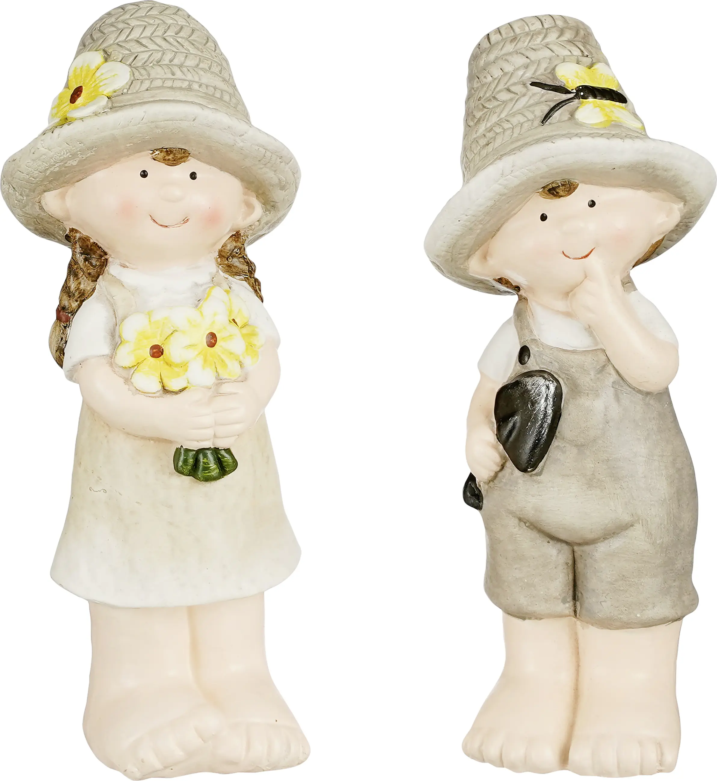 Mica Decorations Kind Keramik 23 x 9,5 x 8 cm beige-grau