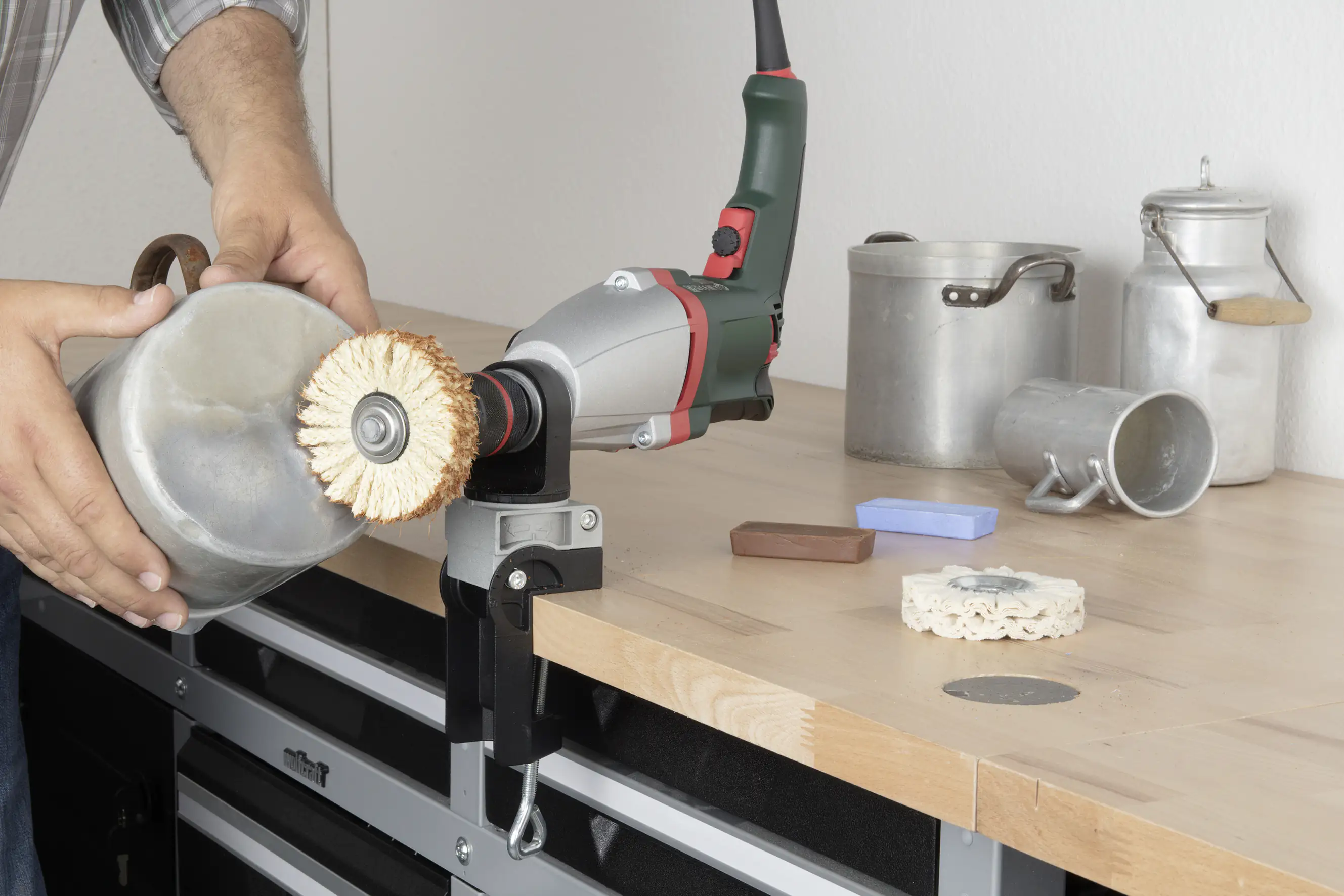 Wolfcraft Polier-Set Profi 2-teilig