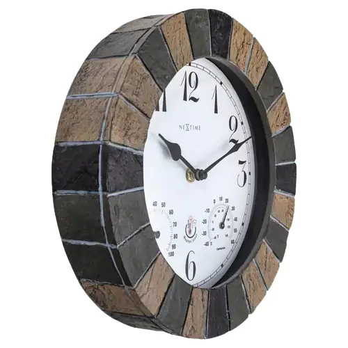 Nextime Außenwanduhr Aster Ø 26 cm Nextime Außenwanduhr Aster Ø 26 cm