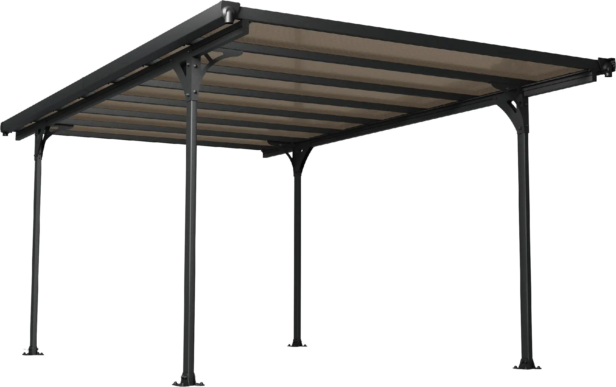 Canopia Carport MODENA 5000 ca. 504 x 300 cm, Aluminium schwarz