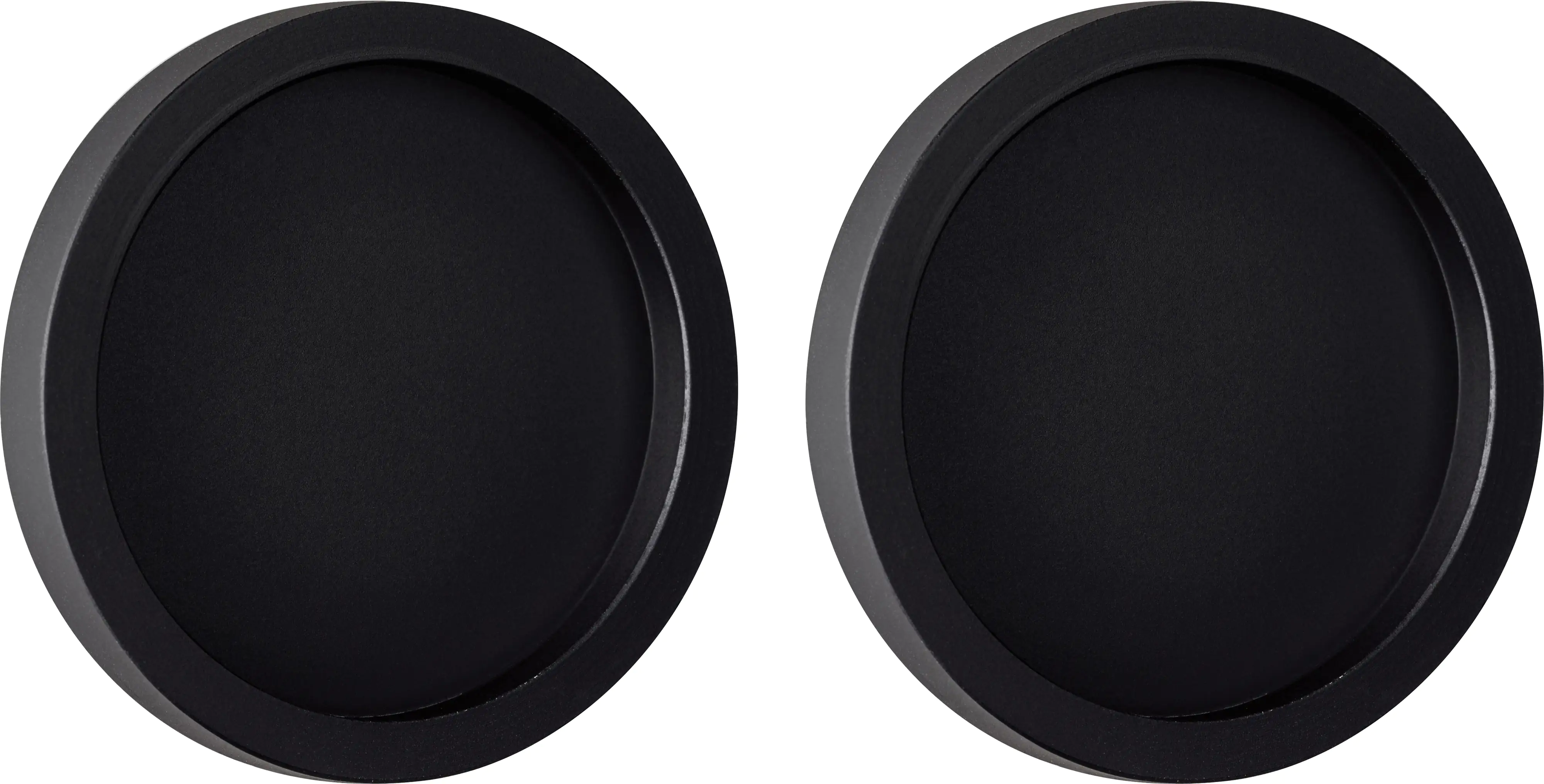 Ambiente Schienen-Set Aluminium matt schwarz Griffmuschel Rund für Glas-Schiebetür, Ideal Ambiente Schienen-Set Aluminium matt schwarz Griffmuschel Rund für Glas-Schiebetür, Ideal