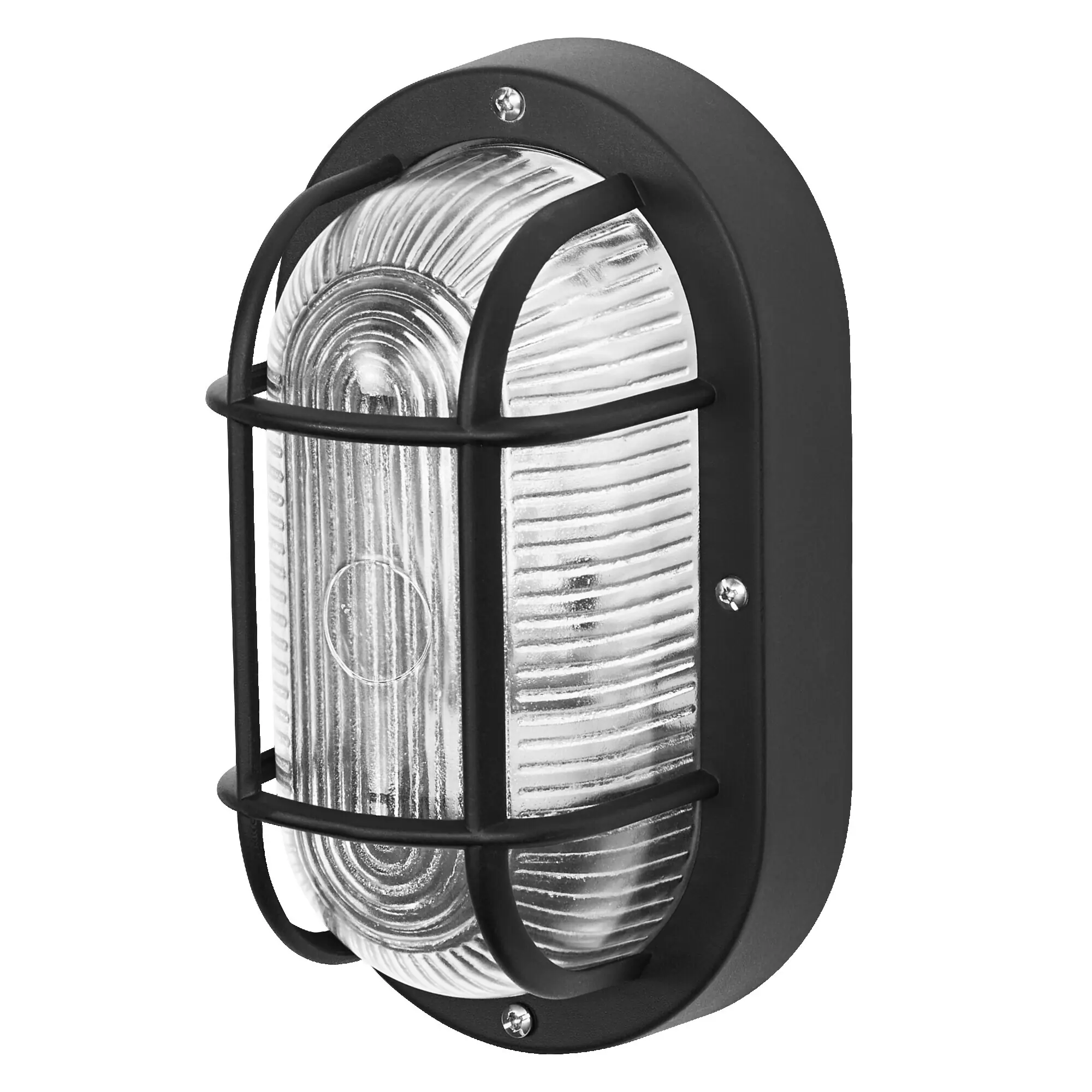 Osram LED Wandleuchte Bulkhead Essential Oval E27 schwarz Osram LED Wandleuchte Bulkhead Essential Oval E27 schwarz