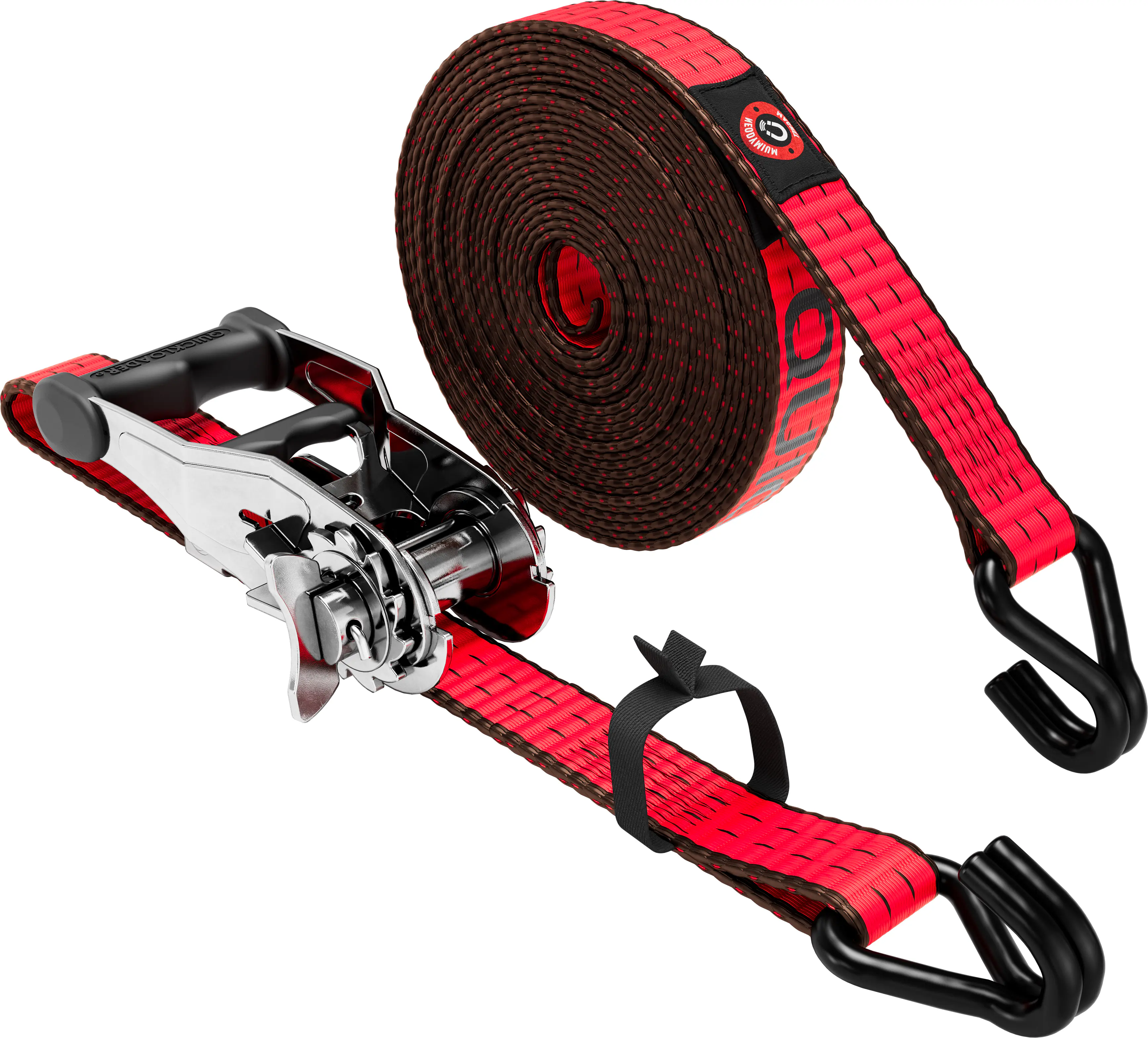 QUICKLOADER® Spanngurt Avantage mit Magnet 35 mm x 6 m 1 Stück rot 