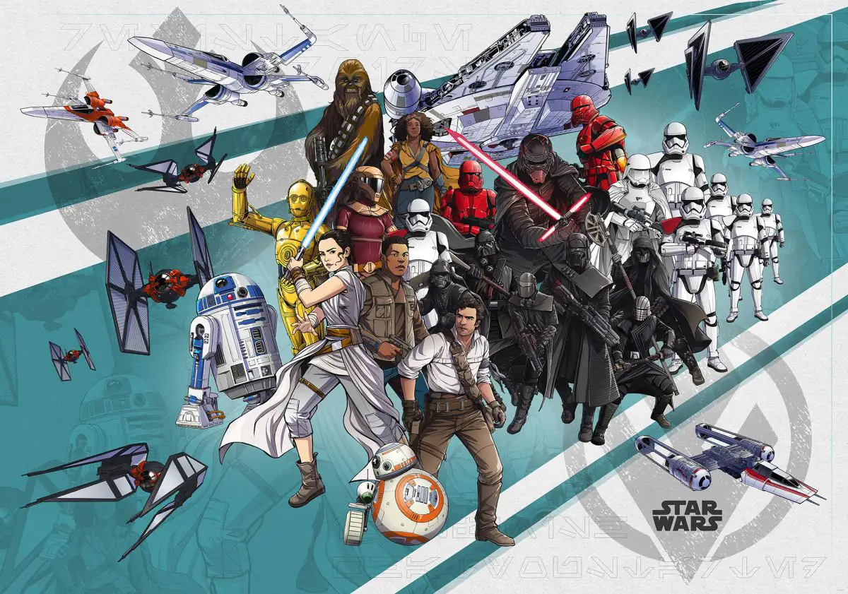 4055065510601 Komar Vlies Fototapete Star Wars Cartoon 400 x 280 cm