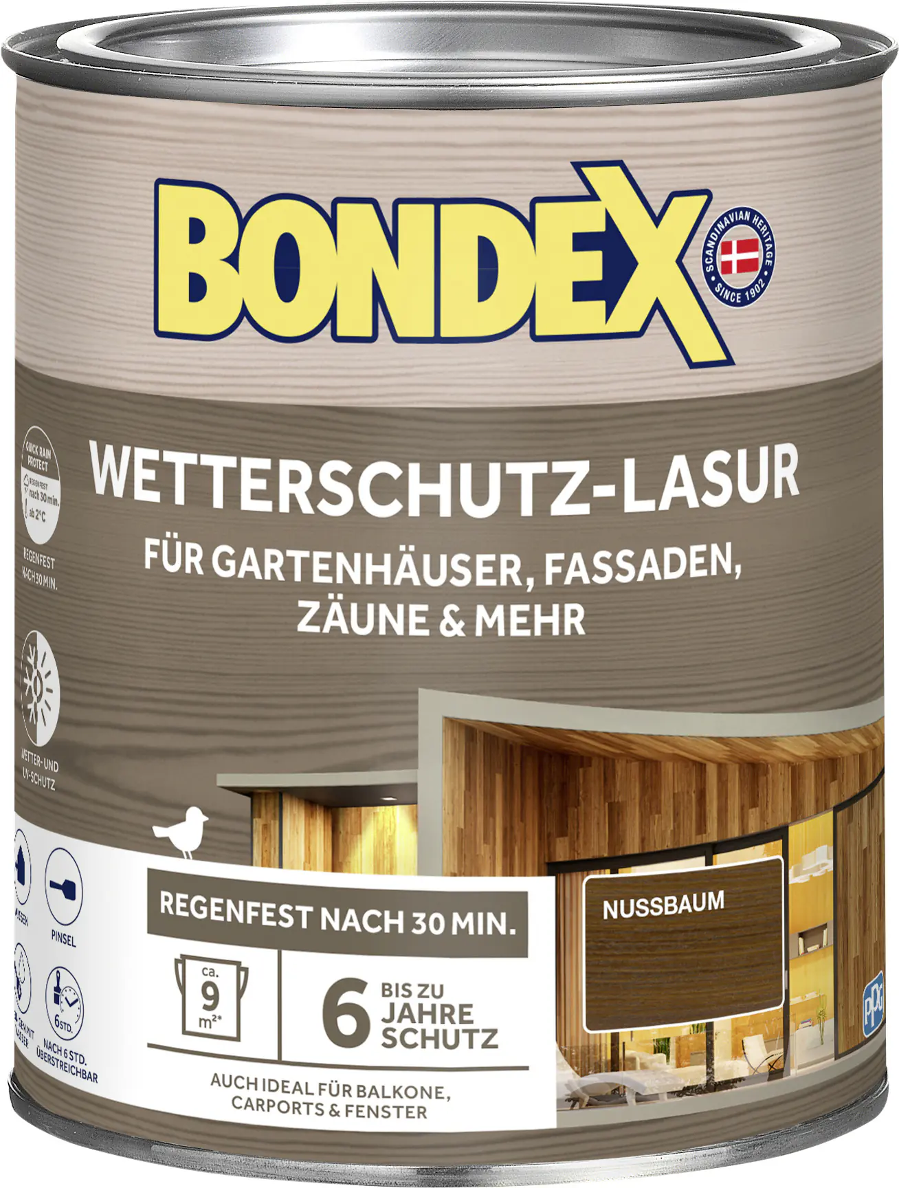 Bondex Wetterschutzlasur 0,75 L nussbaum 