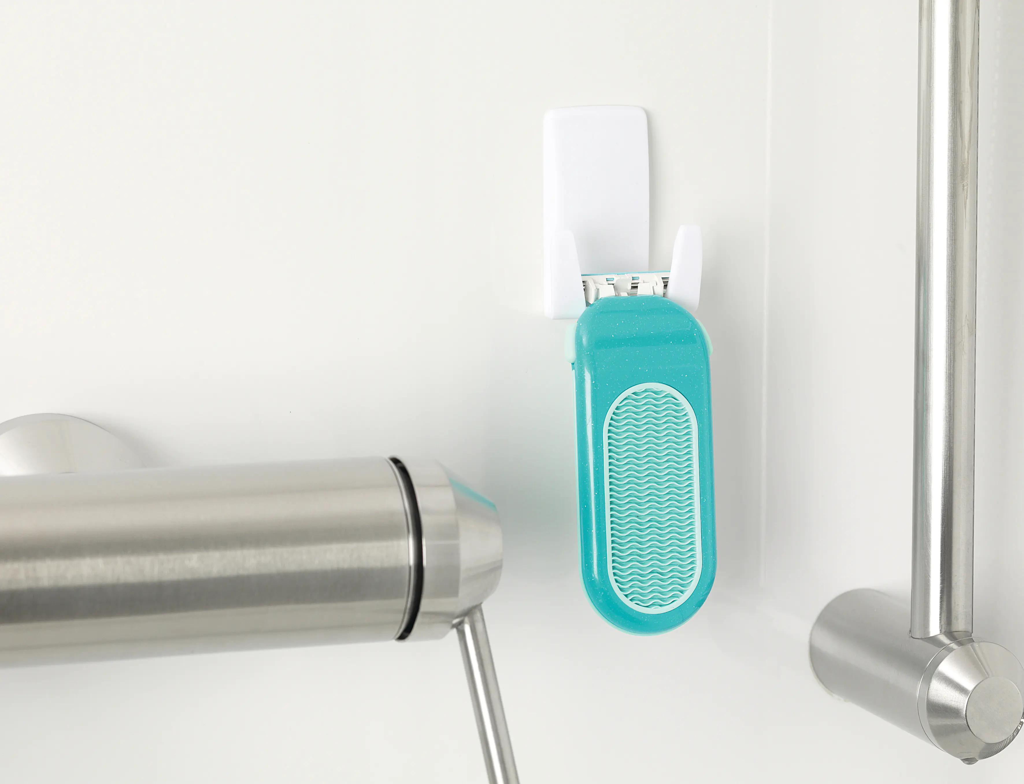 tesa Rasiererhalter Powerstrip weiß, waterproof