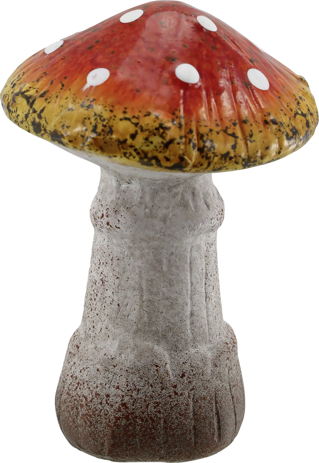 Dekofigur Pilz aus Keramik 9 cm rot weiß 1 Stück