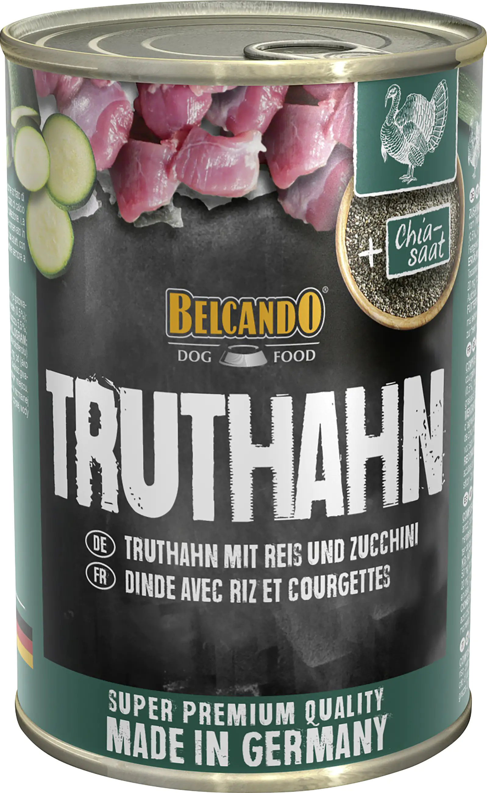Belcando Hundenassfutter Truthahn mit Reis und Zucchini 400 g