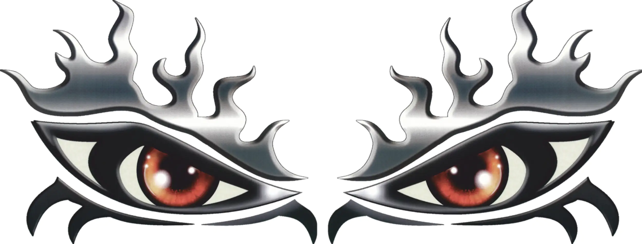 Hermann Schütz Aufkleber Fenster- und Car-Tattoo Augen metallic 2er-Set