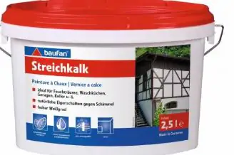 4016215100011 Baufan Streichkalk 2,5 L weiß