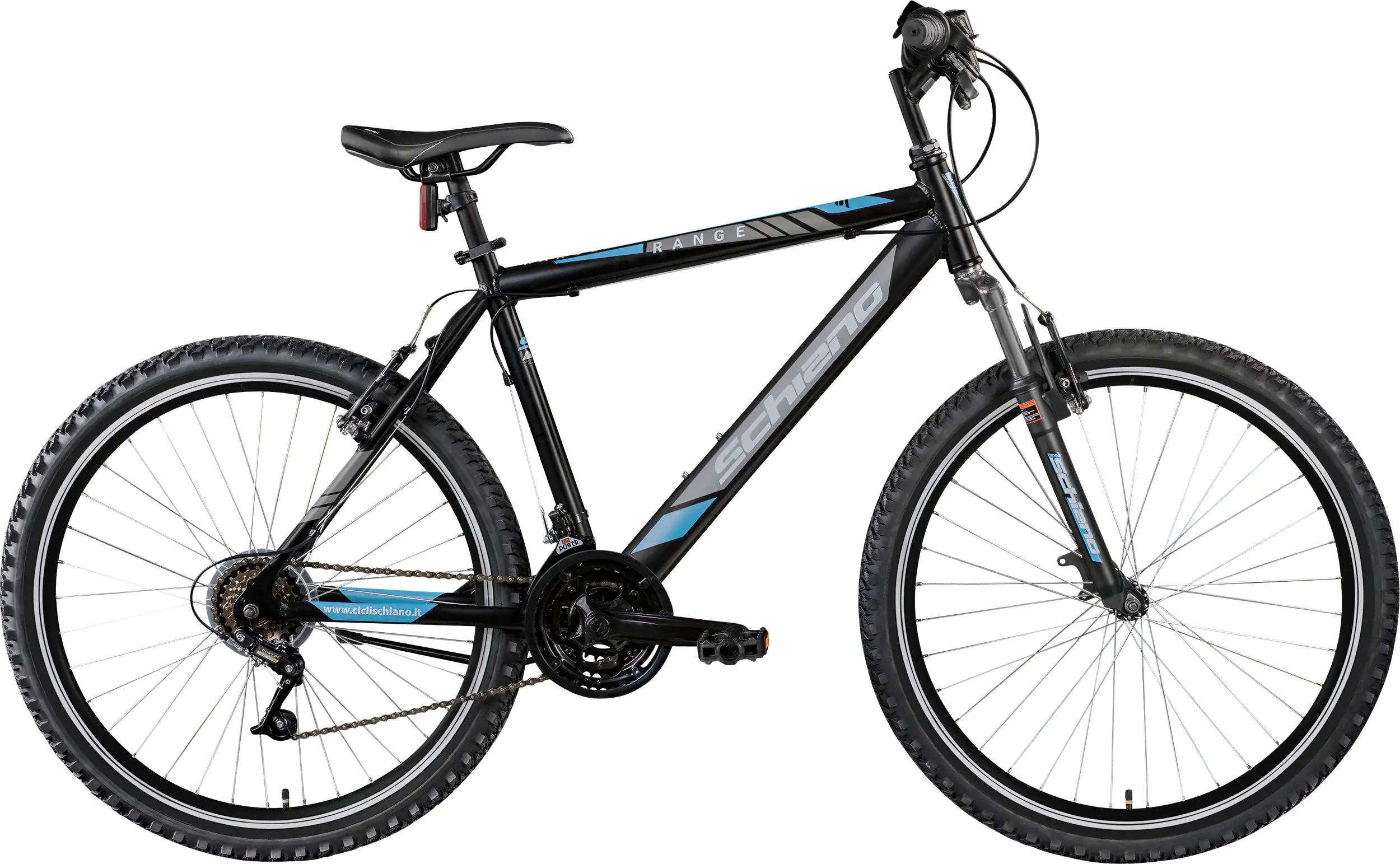Schiano Alu Mountainbike 26 Zoll RH 48cm 18-Gang schwarz blau