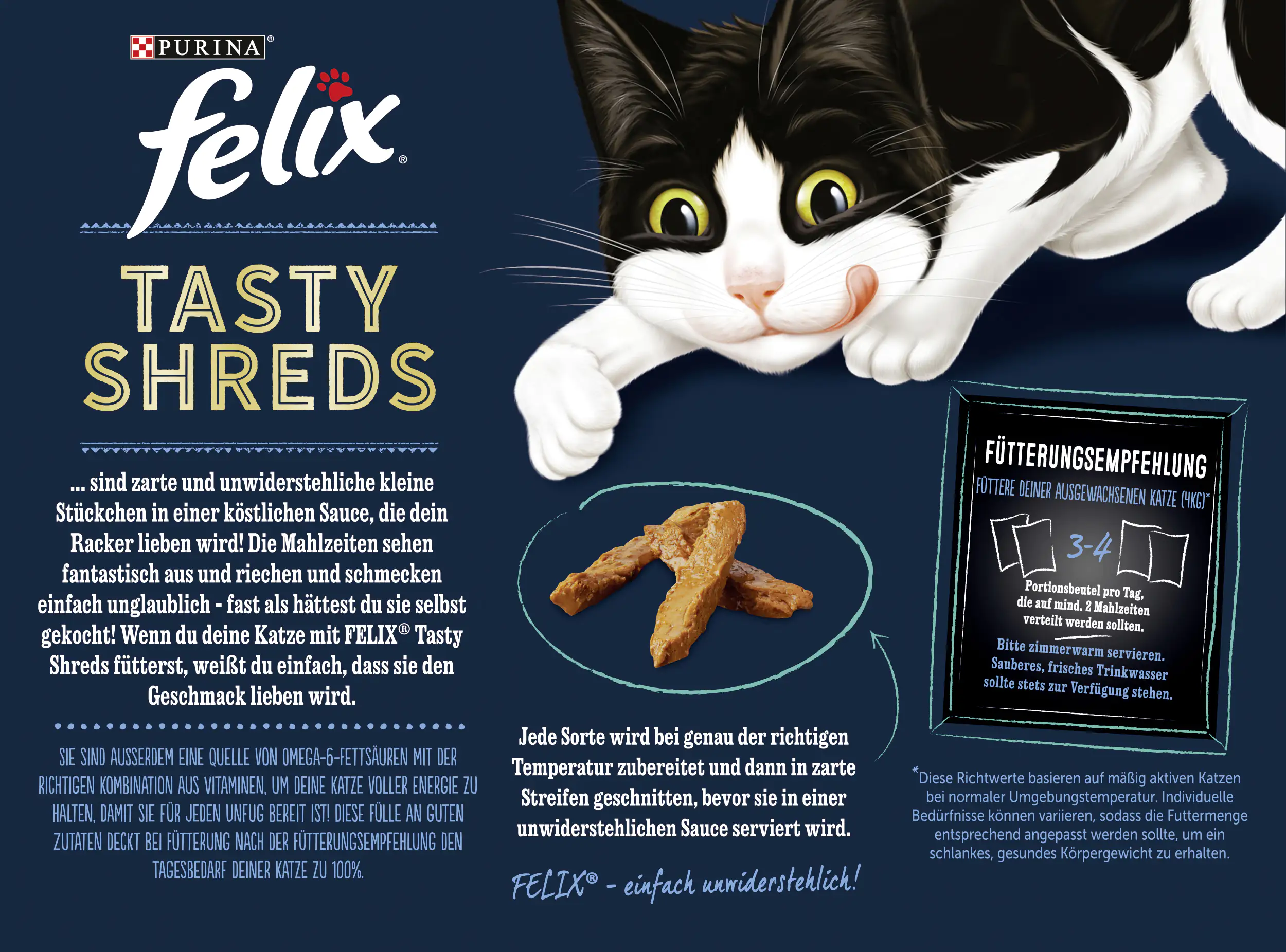 Felix Tasty Shreds Geschmacksvielfalt aus dem Wasser 10 x 80 g