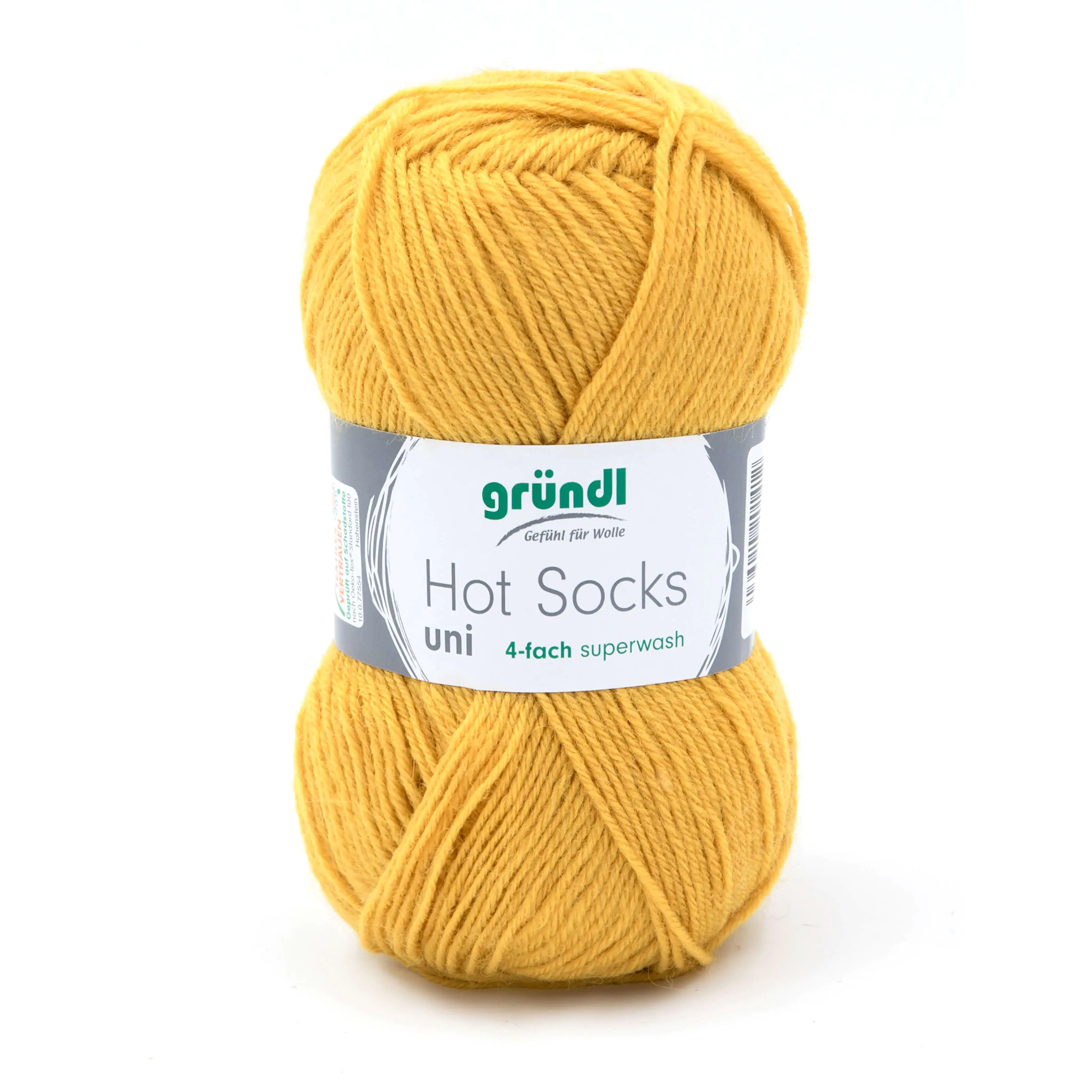 Gründl Wolle Hot Socks uni 50 g curry 