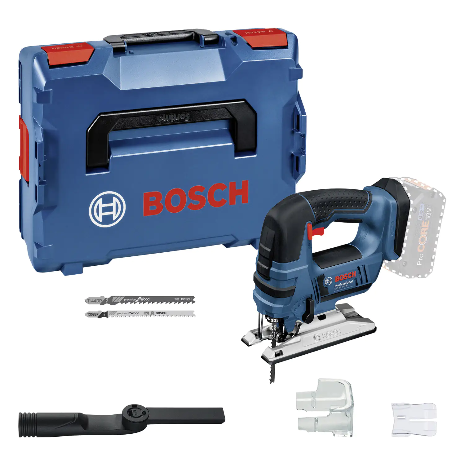 Bosch Professional Akku-Stichsäge GST 18 V-LI mit Pendelhub Solo