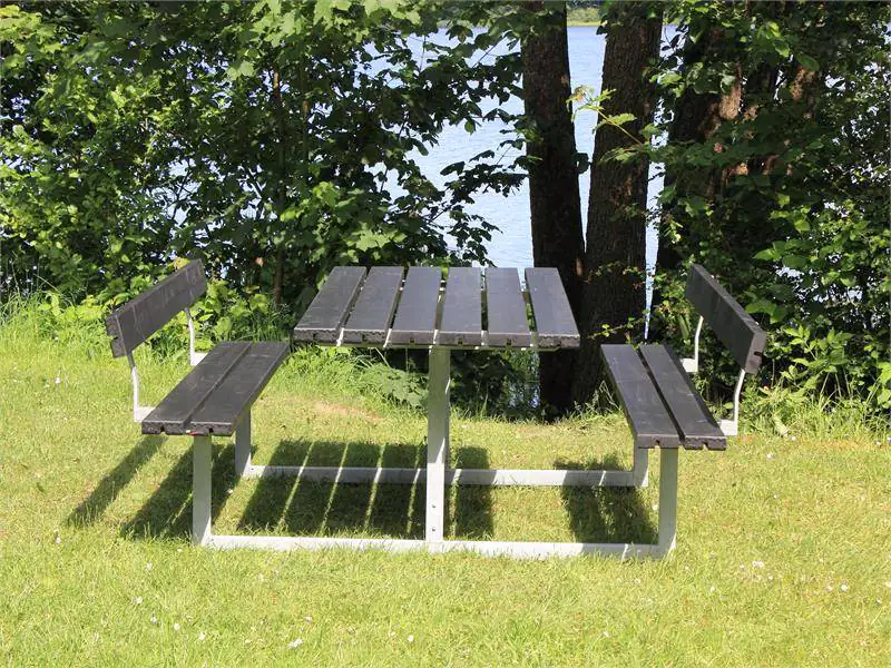 Plus Kombimöbel Basic 177 x 184 x 73 cm mit 2 Rückenlehnen, schwarz