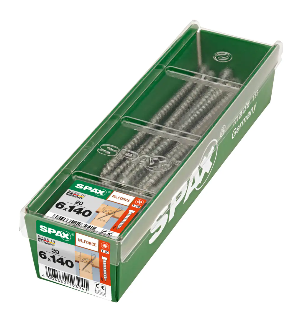 Spax Holzbauschrauben 6.0 x 140 mm TX 30 Zylinderkopf - 20 Stk.