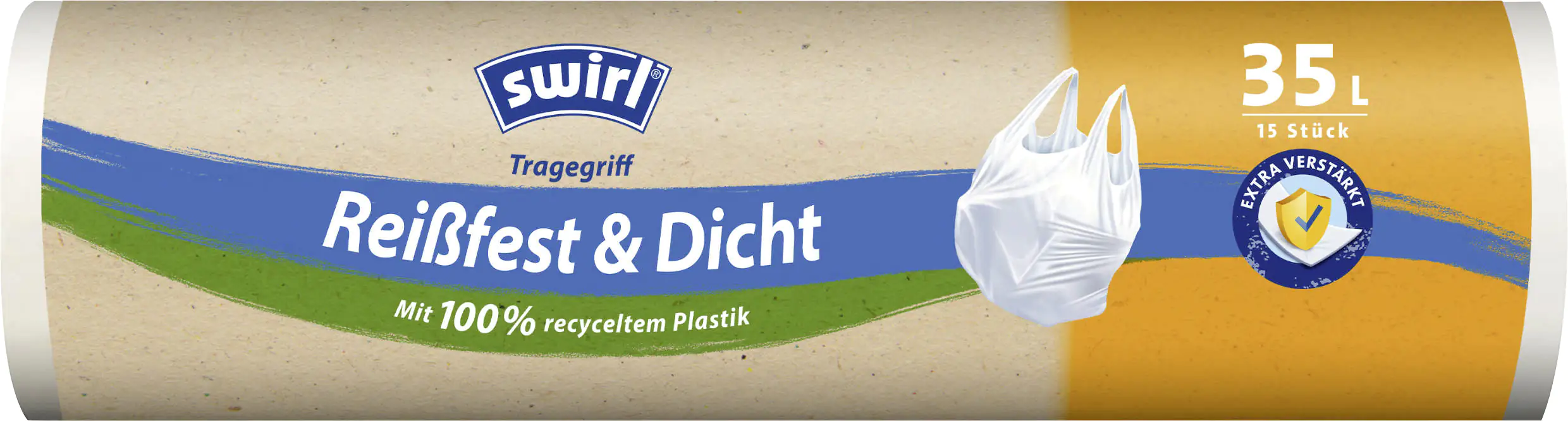 Swirl Müllbeutel mit Tragegriff 35 L 15 Stück Swirl Müllbeutel mit Tragegriff 35 L 15 Stück