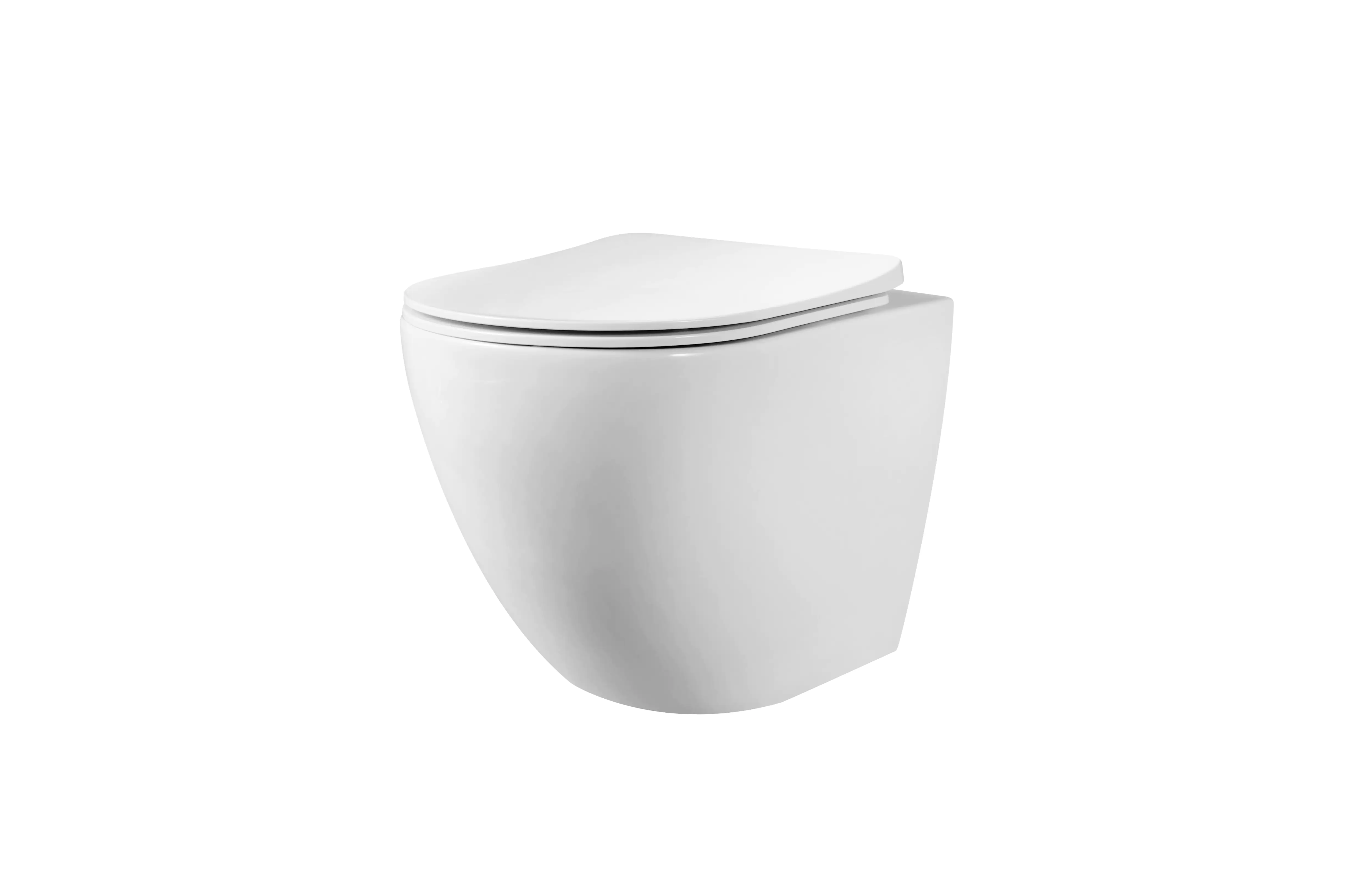 4333692056717 Primaster erhöhtes Wand-Tiefspül-WC Iota weiß, spülrandlos, 5,5 cm erhöht