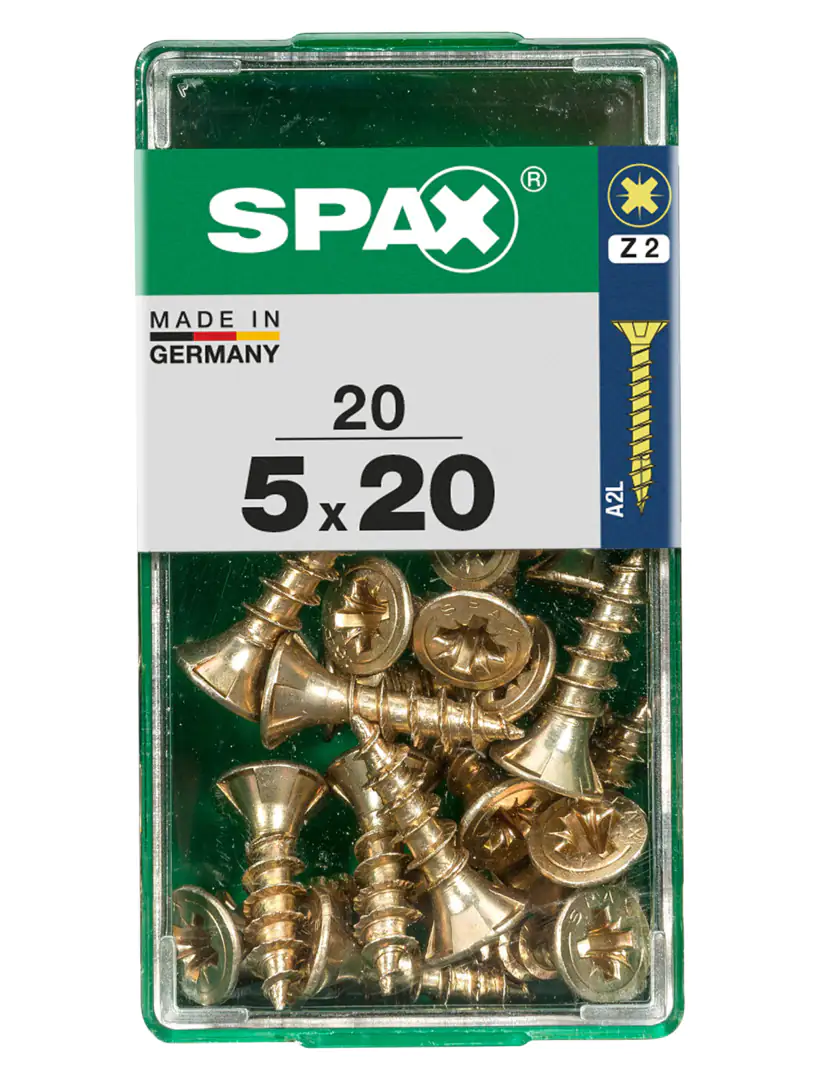 Spax Universalschrauben 5.0 x 20 mm PZ 2 - 20 Stk.