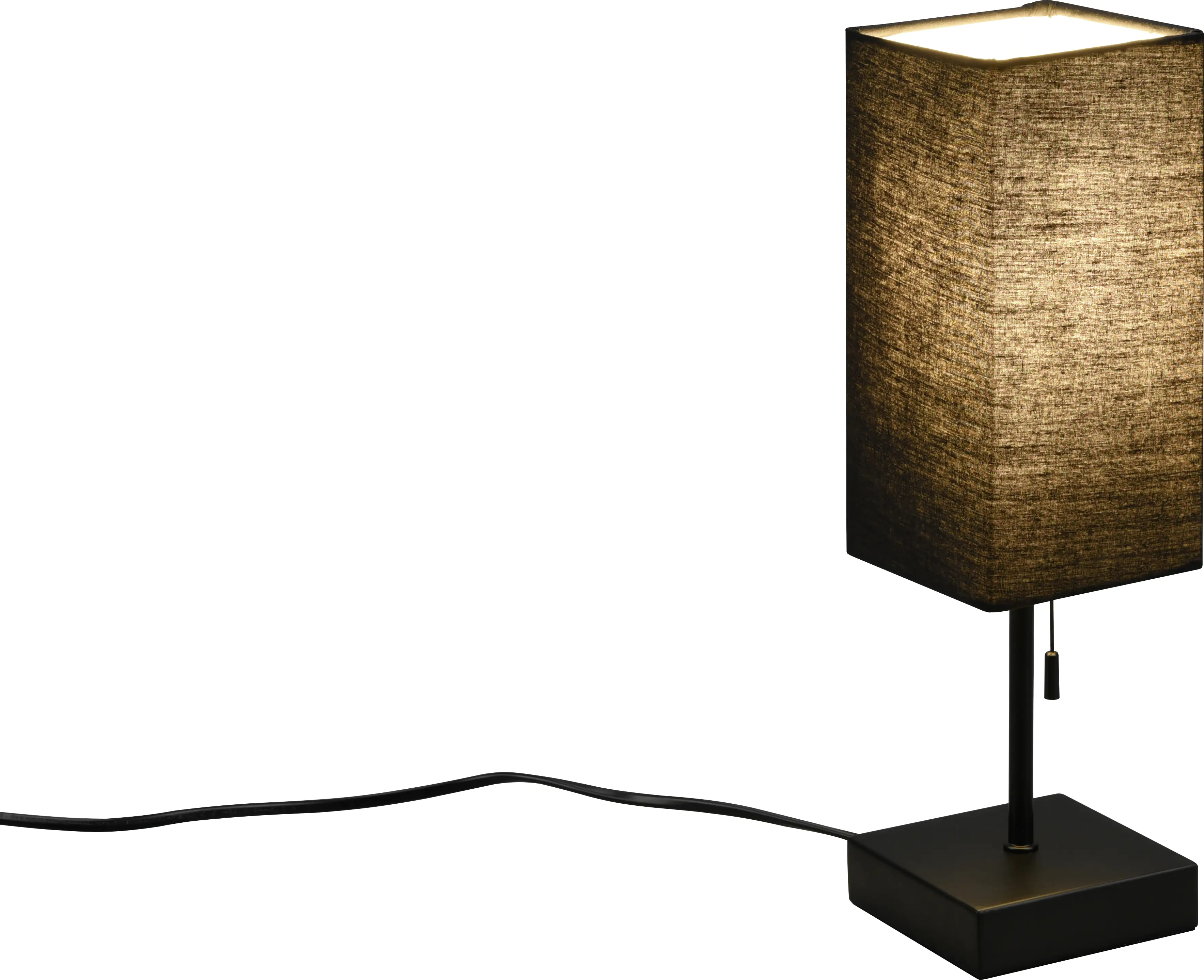 Reality Leuchten Tischleuchte Ole schwarz 35 x 10 cm