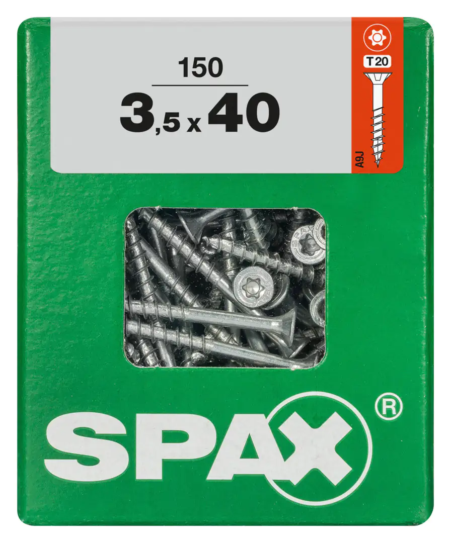 Spax Universalschrauben 3.5 x 40 mm TX 20 Senkkopf - 150 Stk. Spax Universalschrauben 3.5 x 40 mm TX 20 Senkkopf - 150 Stk.