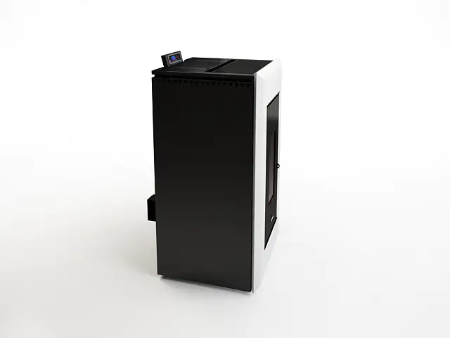 FreePoint Pelletofen VEGA Stahl10,5 kWschwarz-weiß FreePoint Pelletofen VEGA Stahl10,5 kWschwarz-weiß