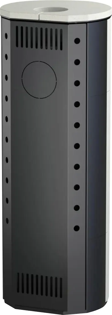 Thermia Kaminofen Cumulus Omega XL Limestone Stahl schwarz 7 kW