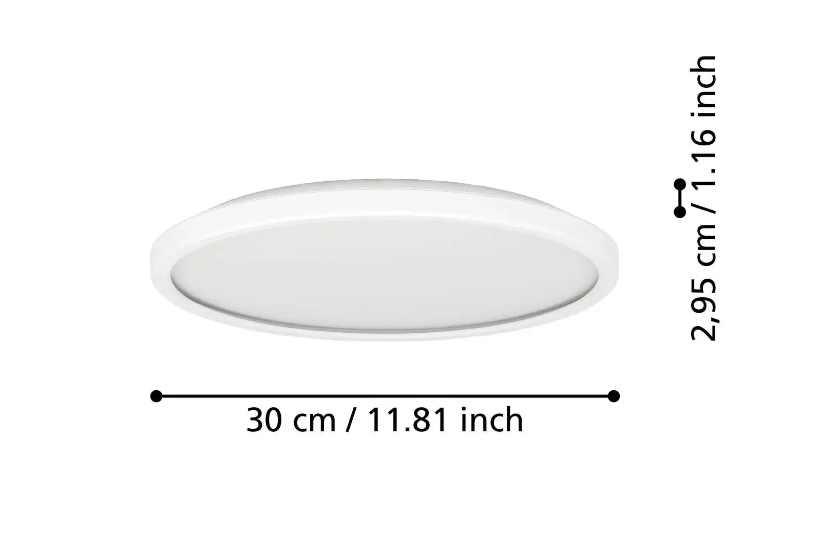 Eglo Deckenleuchte Rovito weiß Ø 30 cm