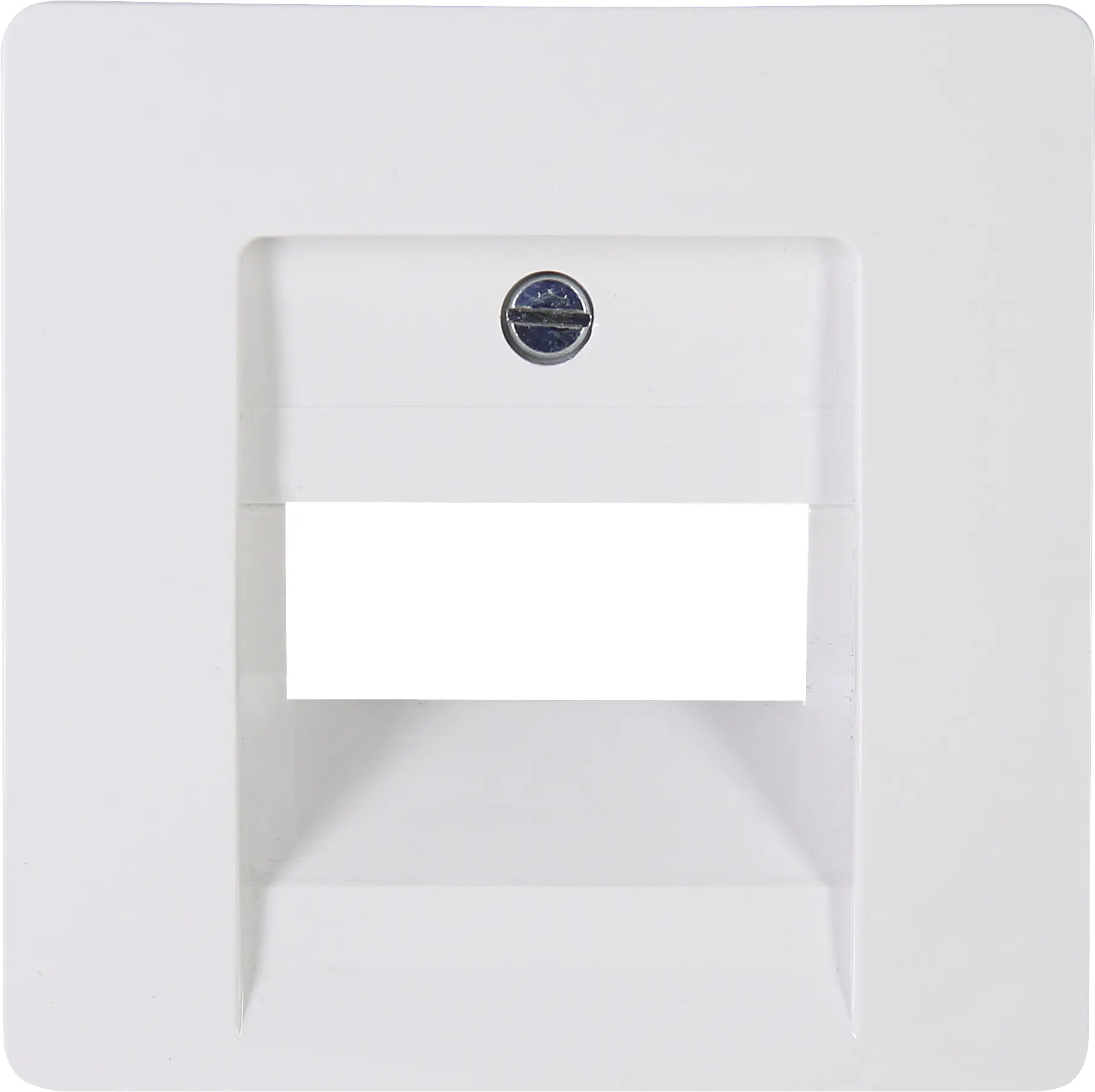 Kopp UAE-Abdeckung Paris arktisweiß, Schrägauslass, 1-2 Anschlüsse, 326102180