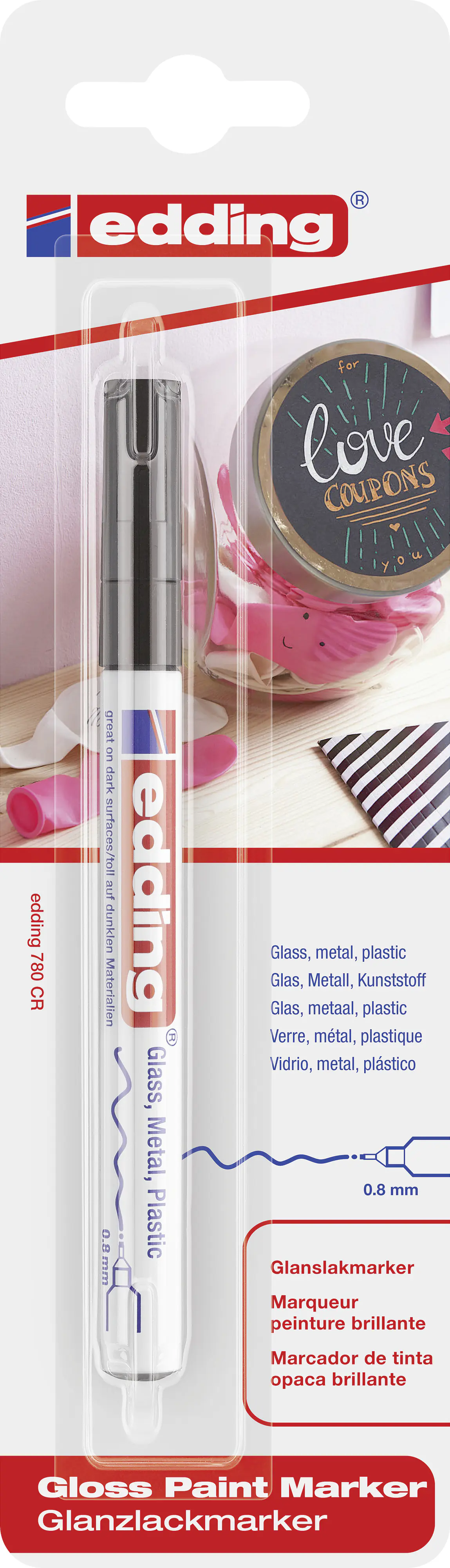 edding 780 Glanzlackmarker schwarz